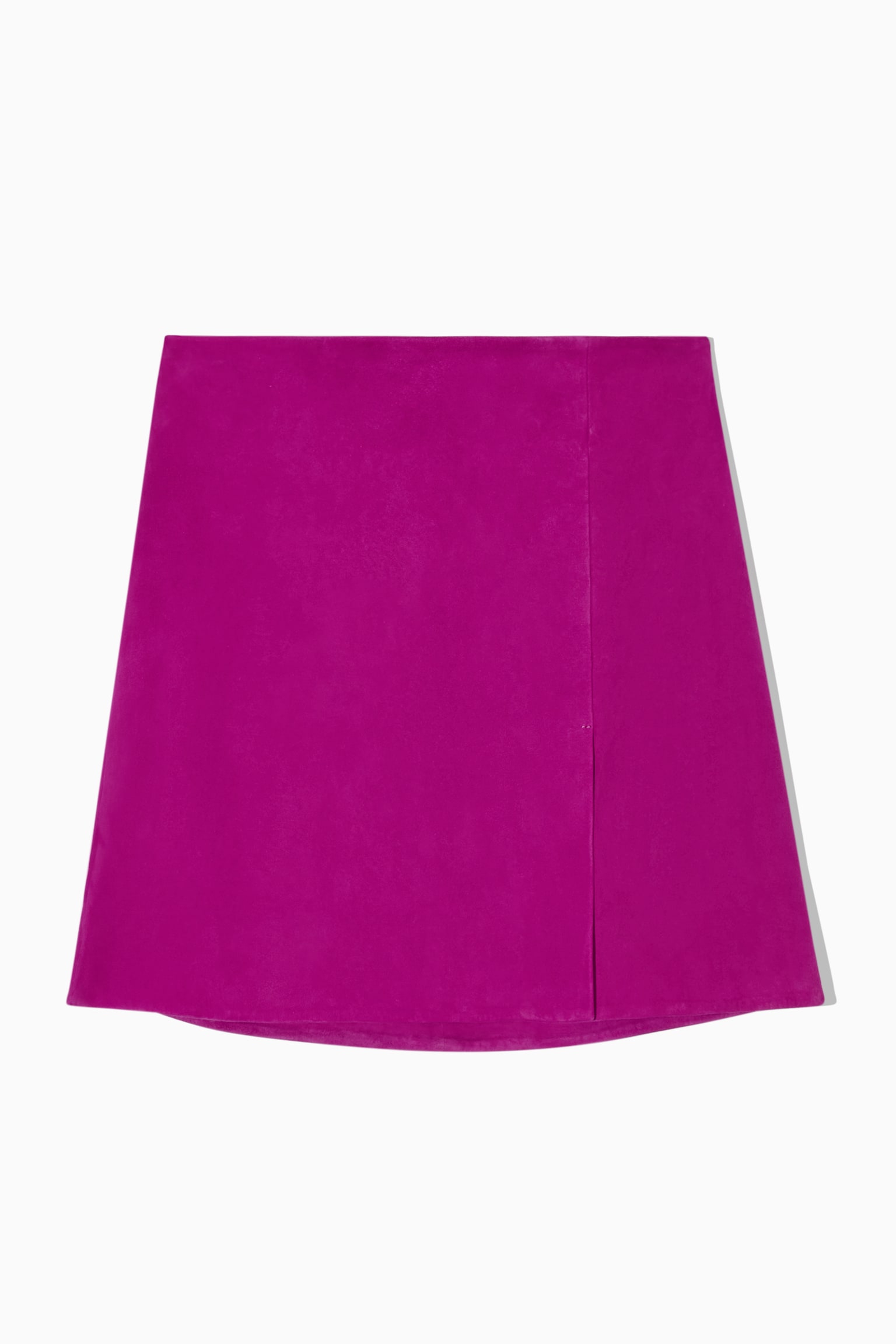 A-LINE SUEDE SKIRT - PURPLE - 1