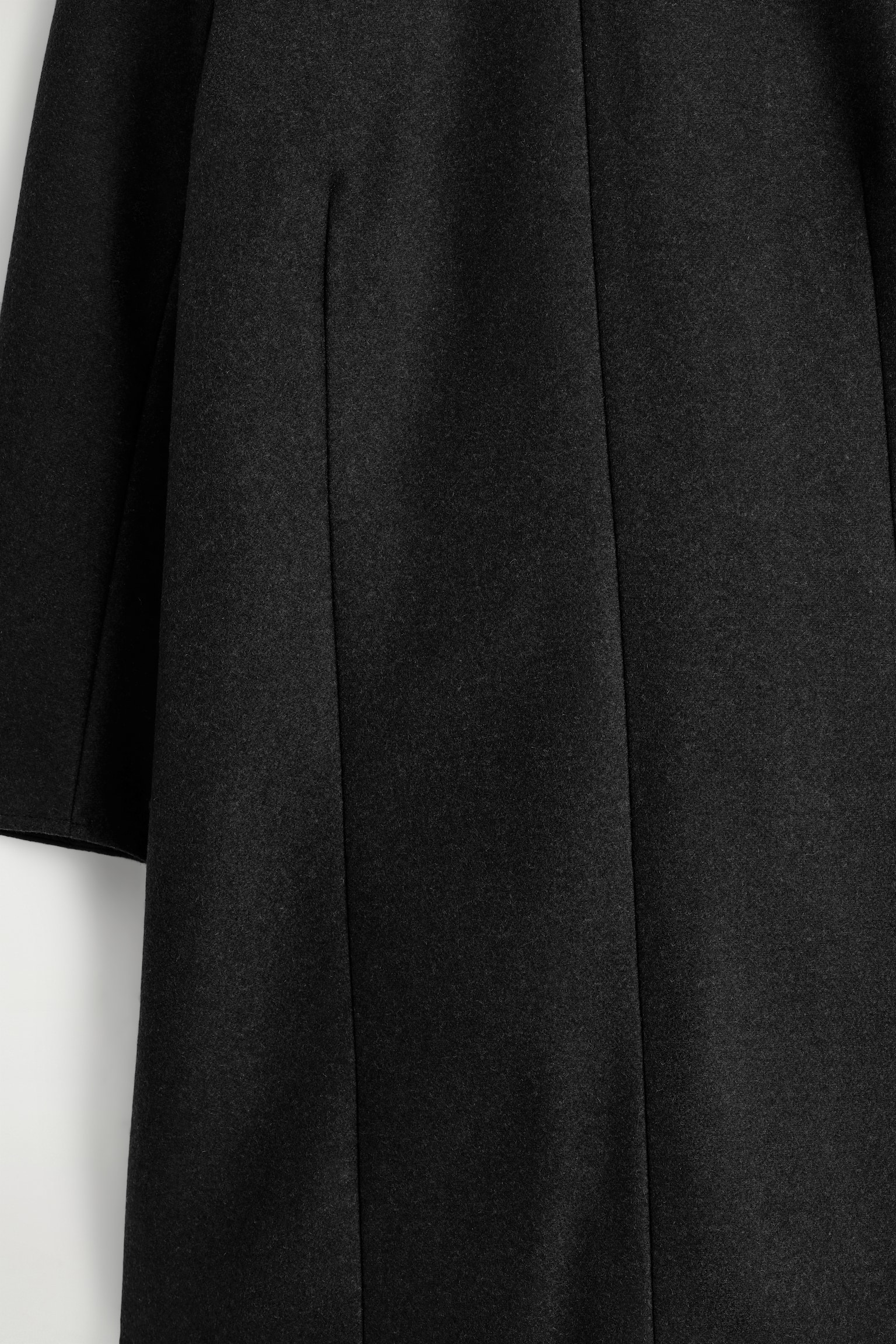 Mini-jurk van wol met lange mouwen - ZWART - 4