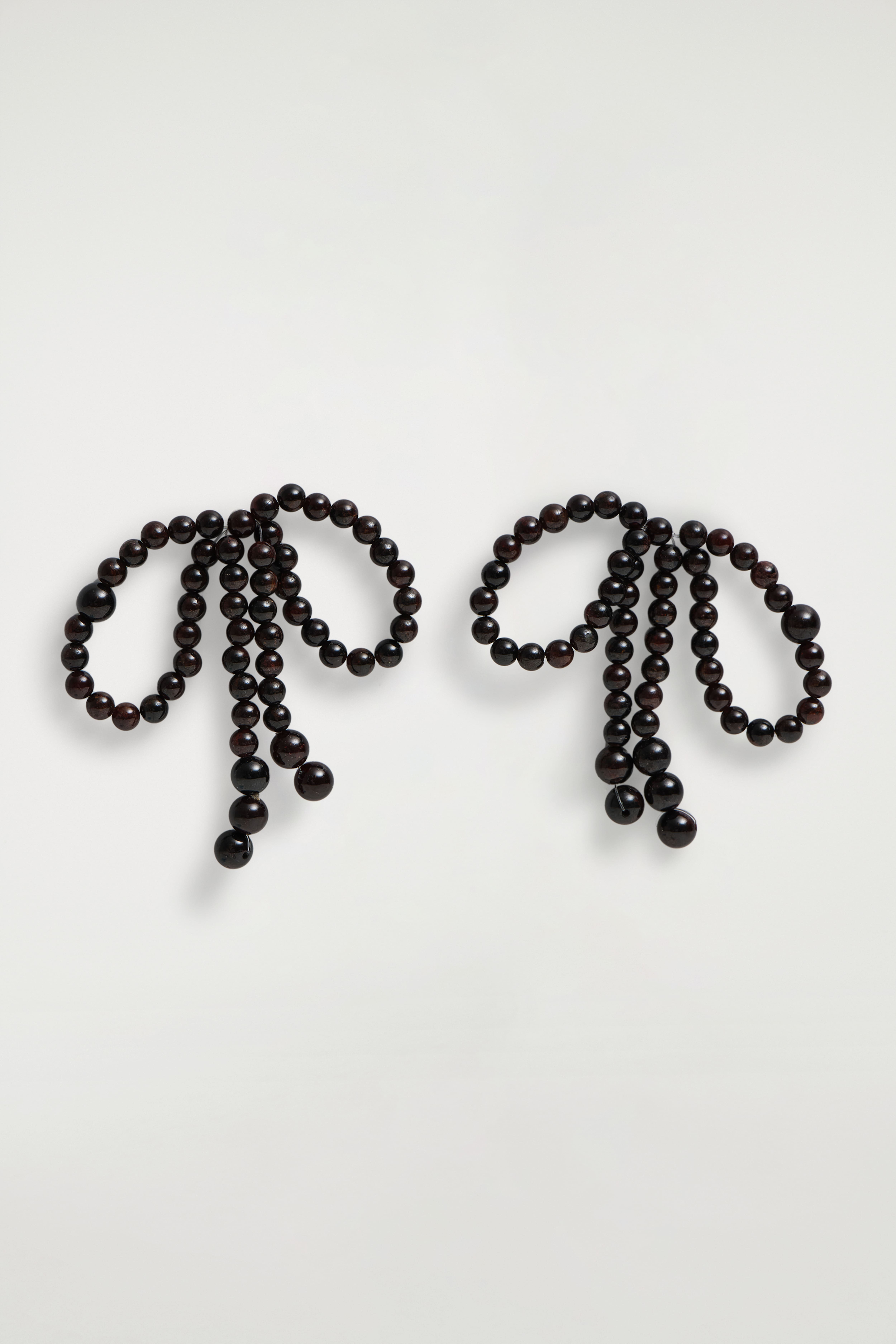 granaat strikoorbellen - DONKERBRUIN