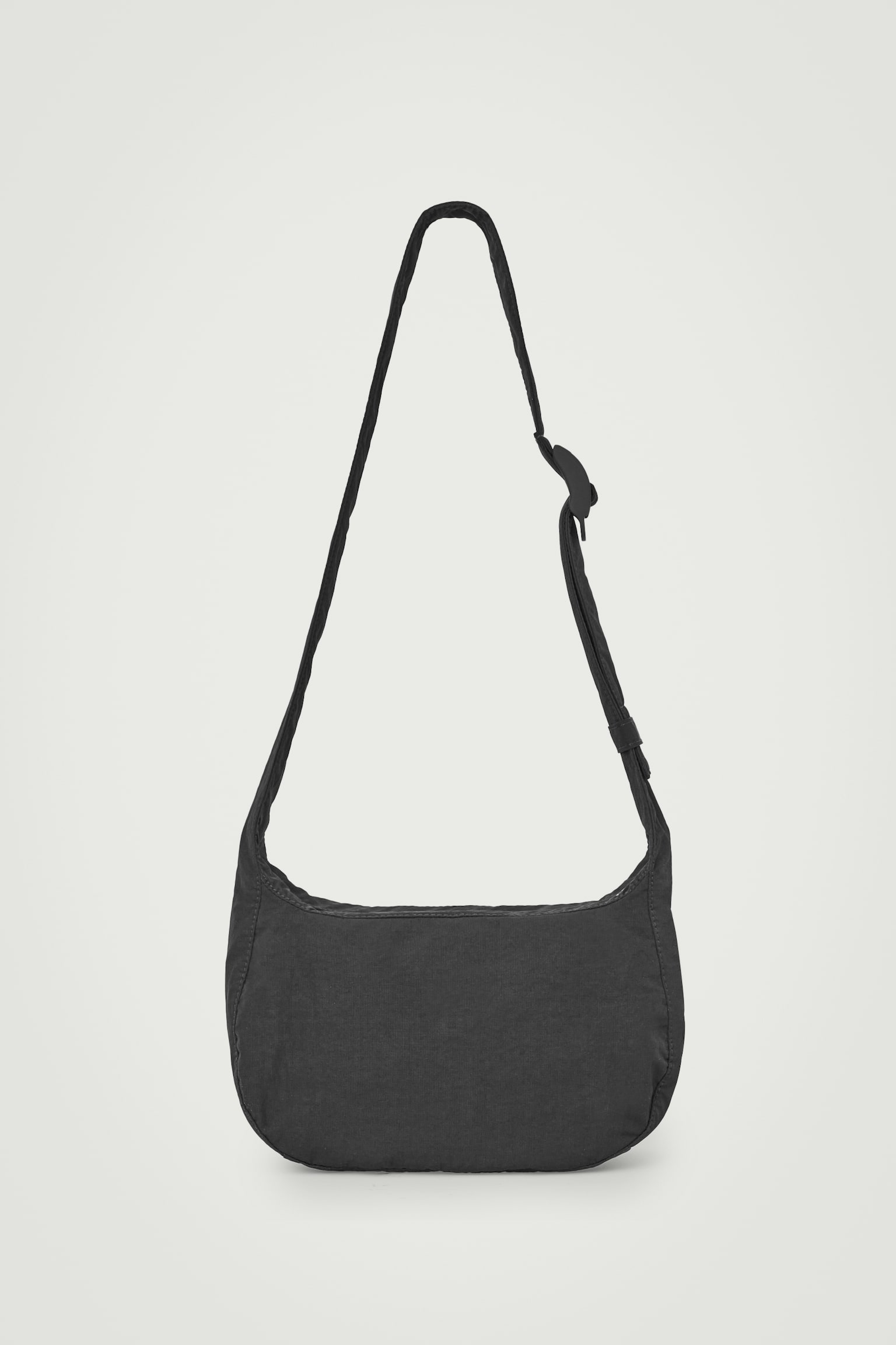 CROSSBODY SADDLE BAG - NYLON - BLACK - 2