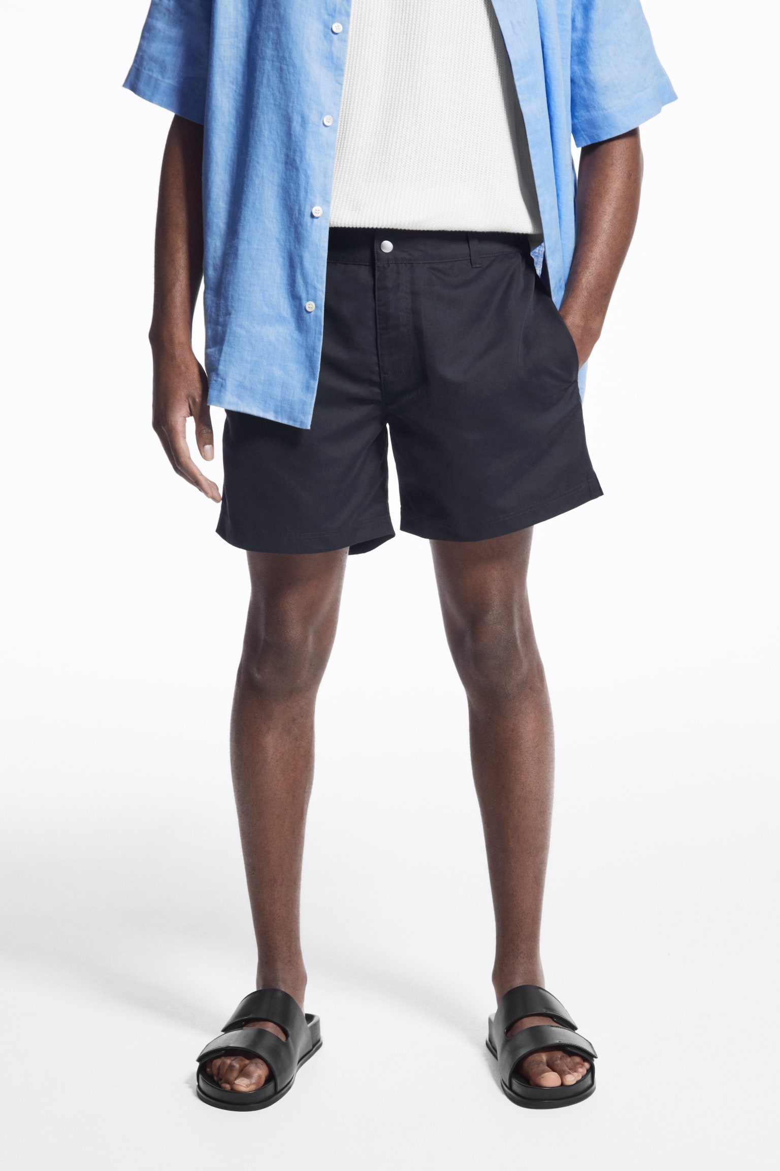 TAILORED SWIM SHORTS - NAVY - 5