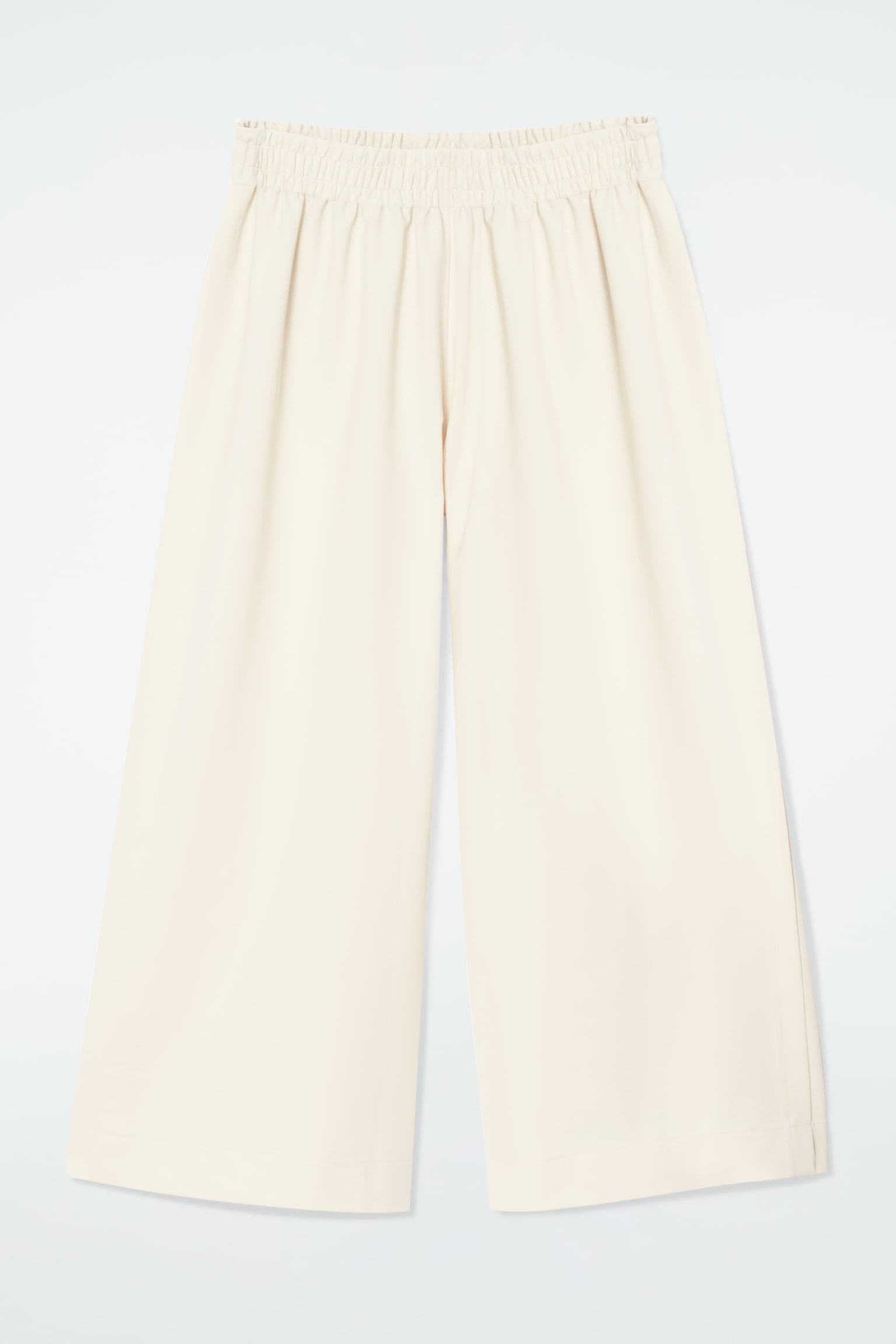 ELASTICATED COTTON CULOTTES - IVORY - 2