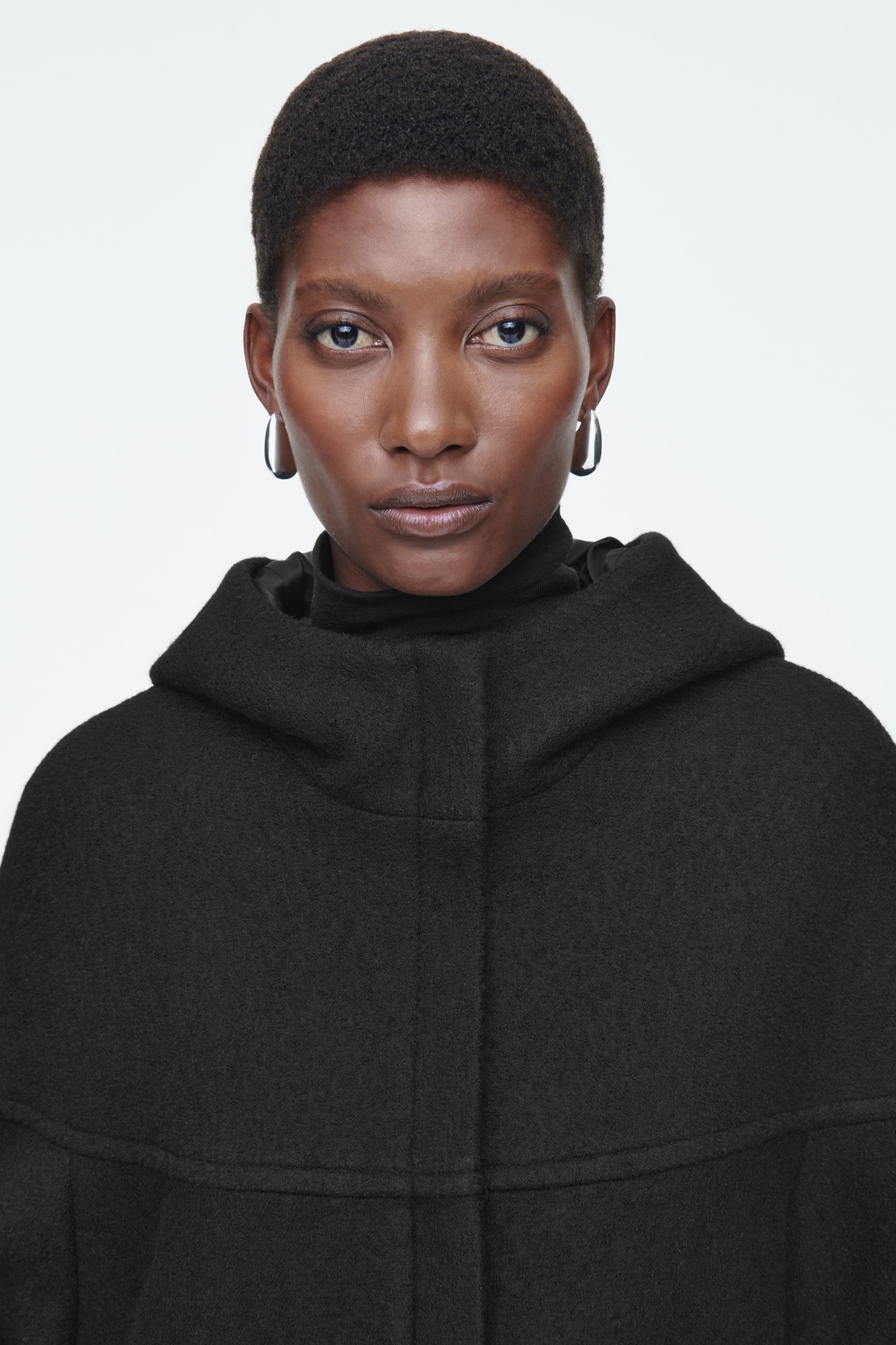 HOODED BOILED-WOOL COAT - BLACK - Ladies | H&M GB