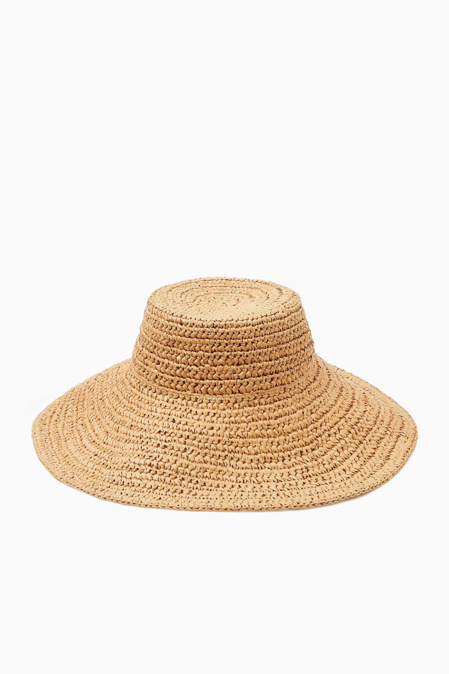 WOVEN STRAW HAT - BEIGE/BLACK - 4