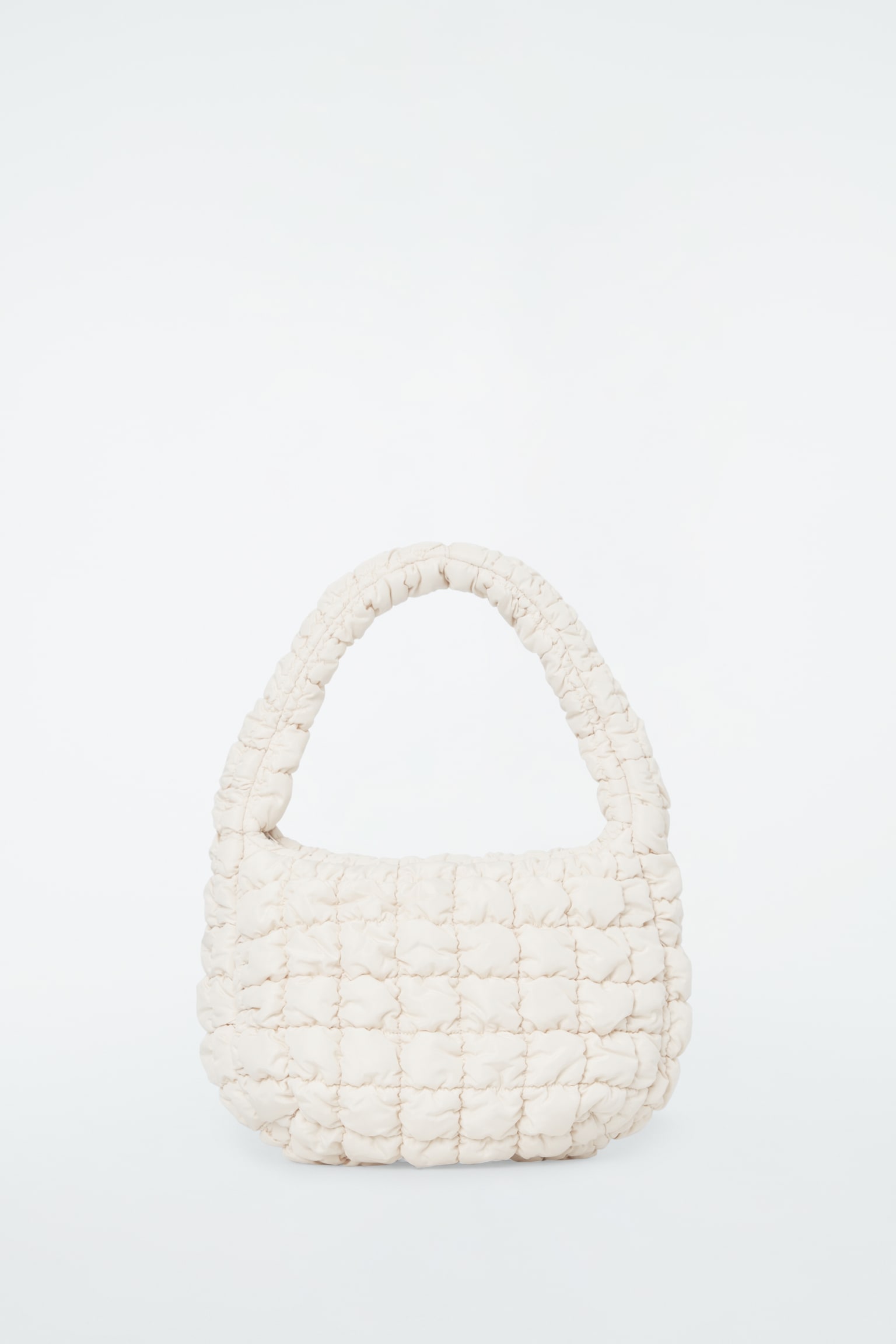 QUILTED MINI BAG - OFF-WHITE/BRIGHT TURQUOISE/LIGHT BLUE/GREY/BLACK - 2