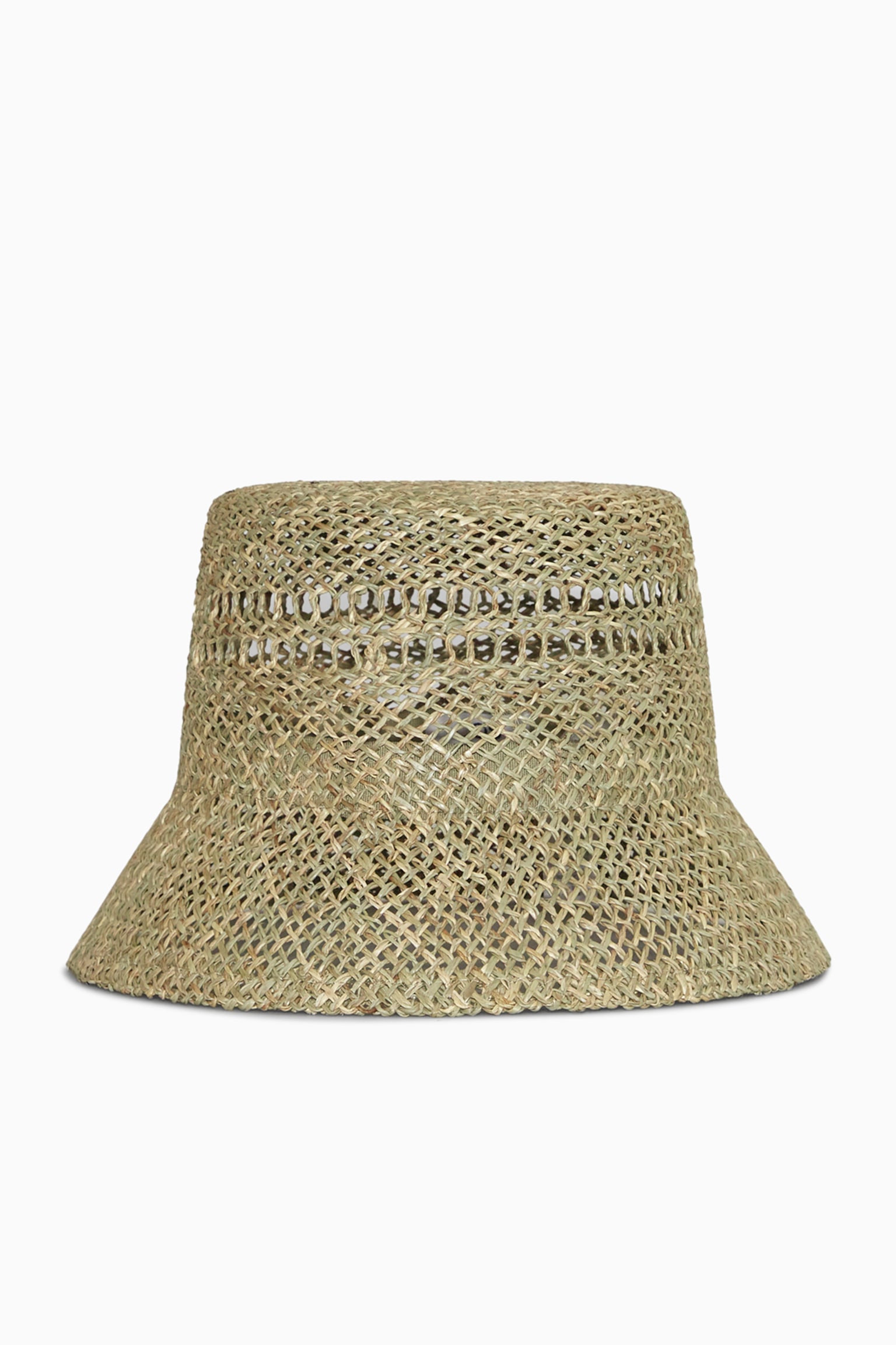 STRAW BUCKET HAT - BEIGE / STRAW - 1