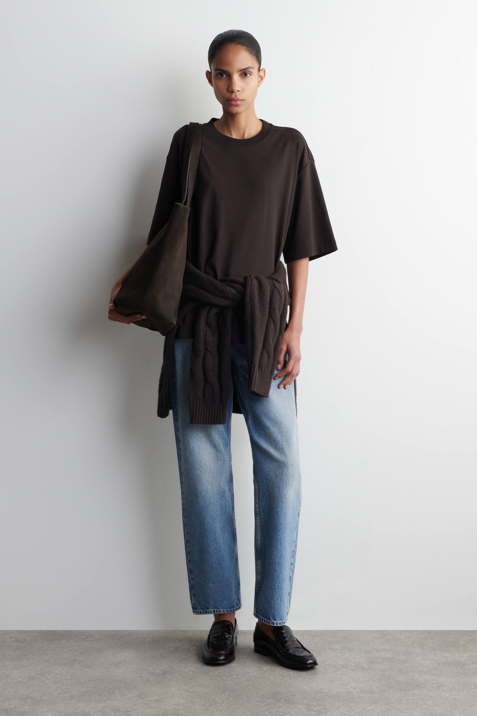 OVERSIZE PÓLÓ - SÖTÉTBARNA/FEHÉR/FEKETE/RÓZSASZÍN - 6