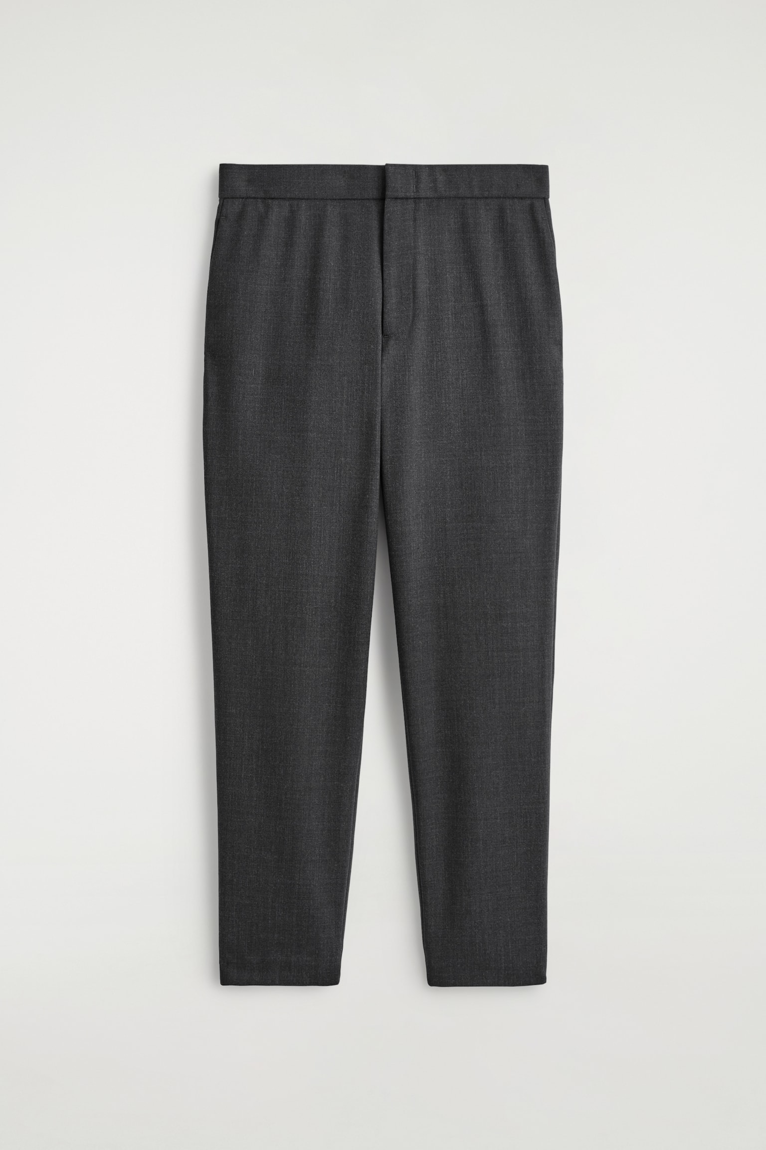 SMALA BYXOR I ULL - MÖRKGRÅ/SVART - 2