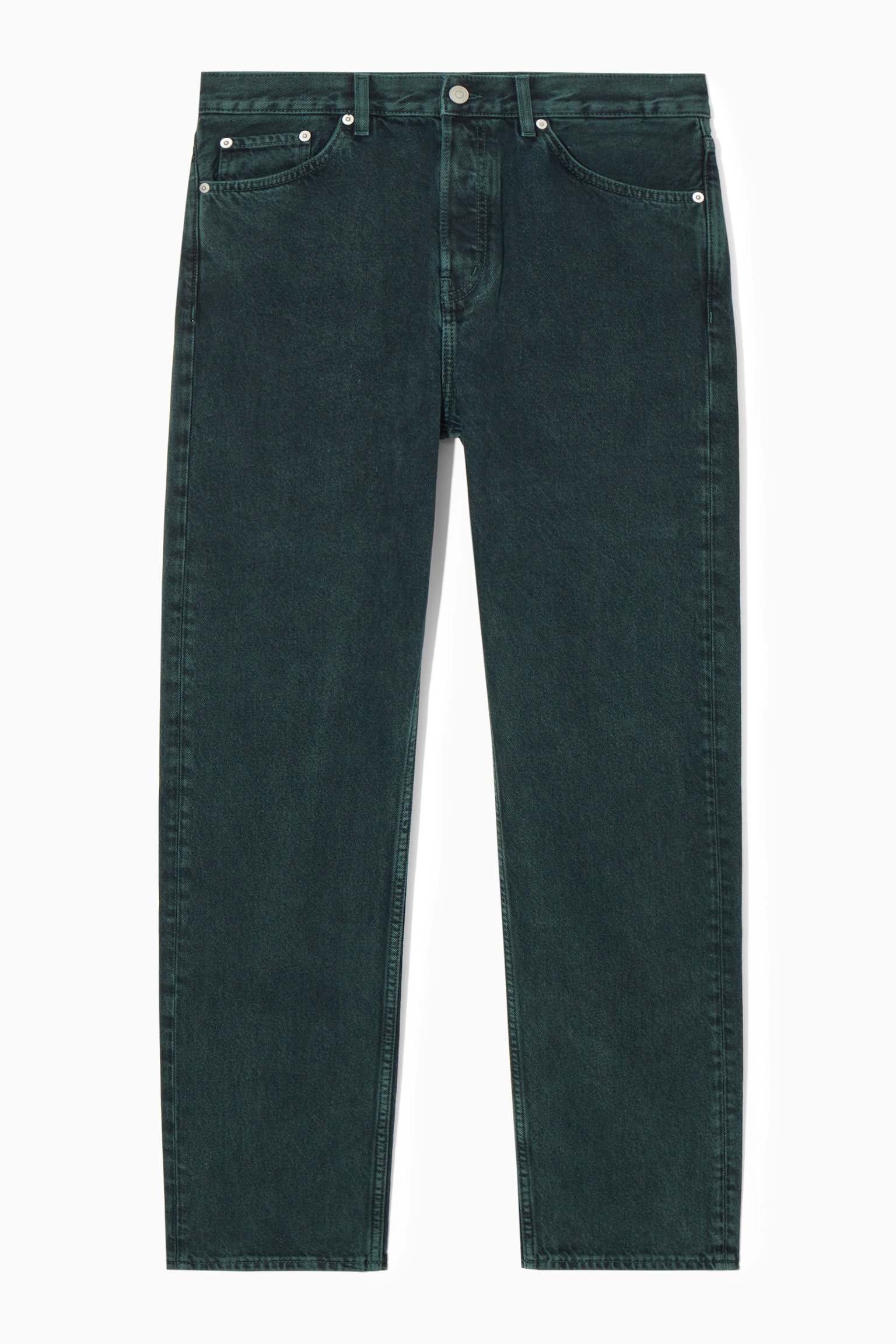 SIGNATURE STRAIGHT-LEG JEANS - GREEN - 2