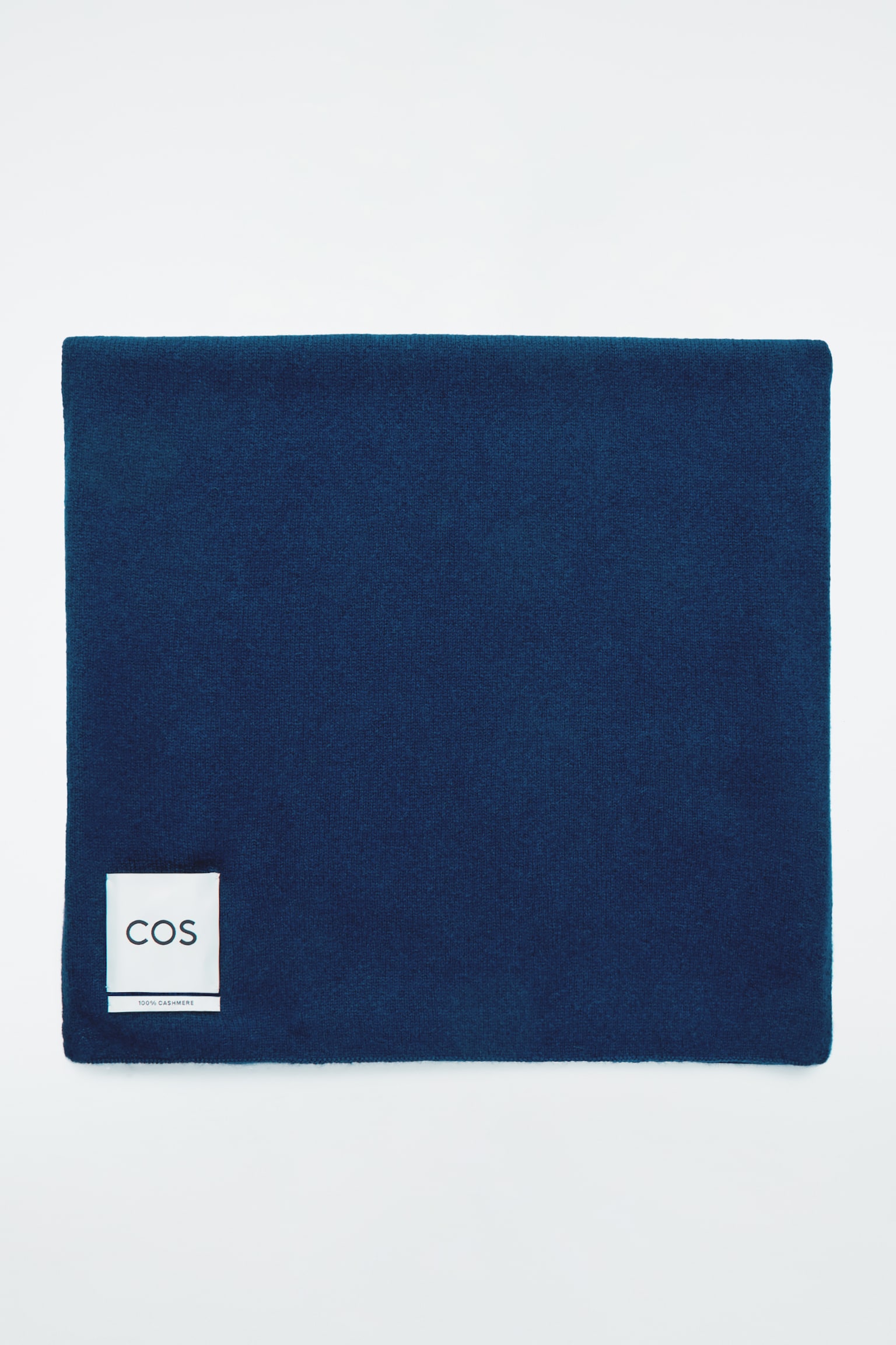 PURE CASHMERE SCARF - ROYAL BLUE/DARK GREY/BLACK - 2