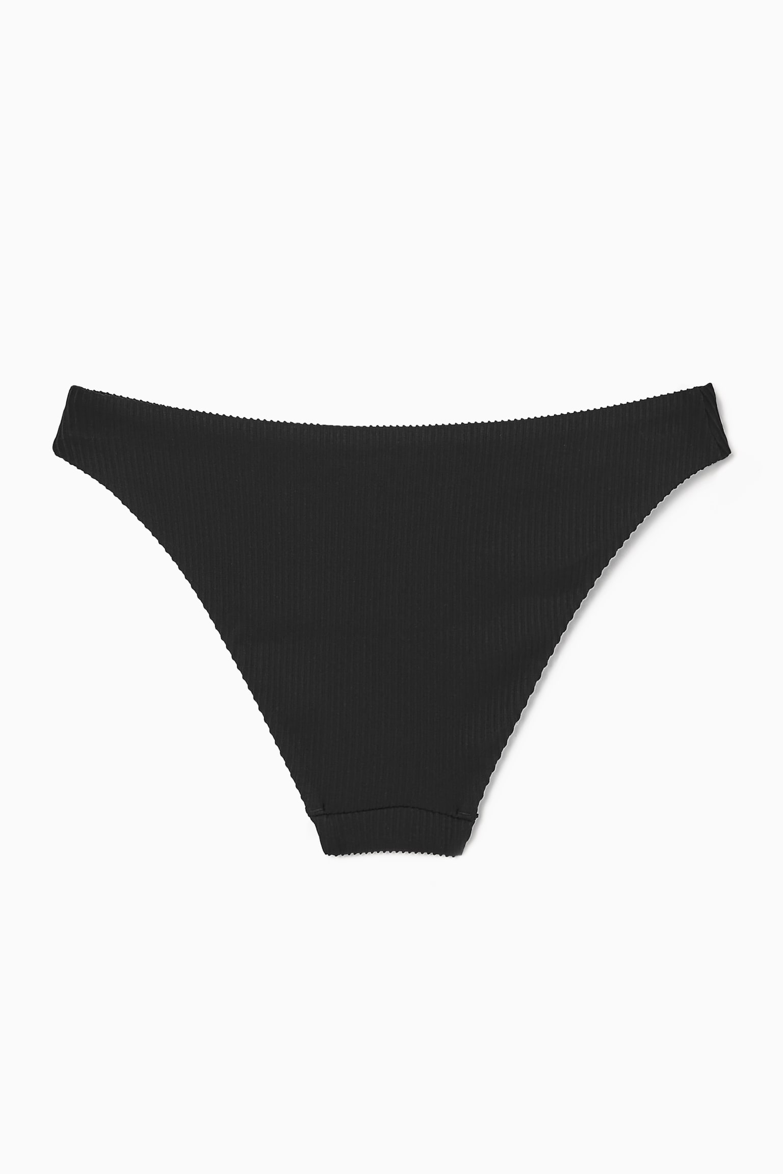 RIBBED BIKINI BRIEFS - BLACK/WHITE/BRIGHT RED - 6