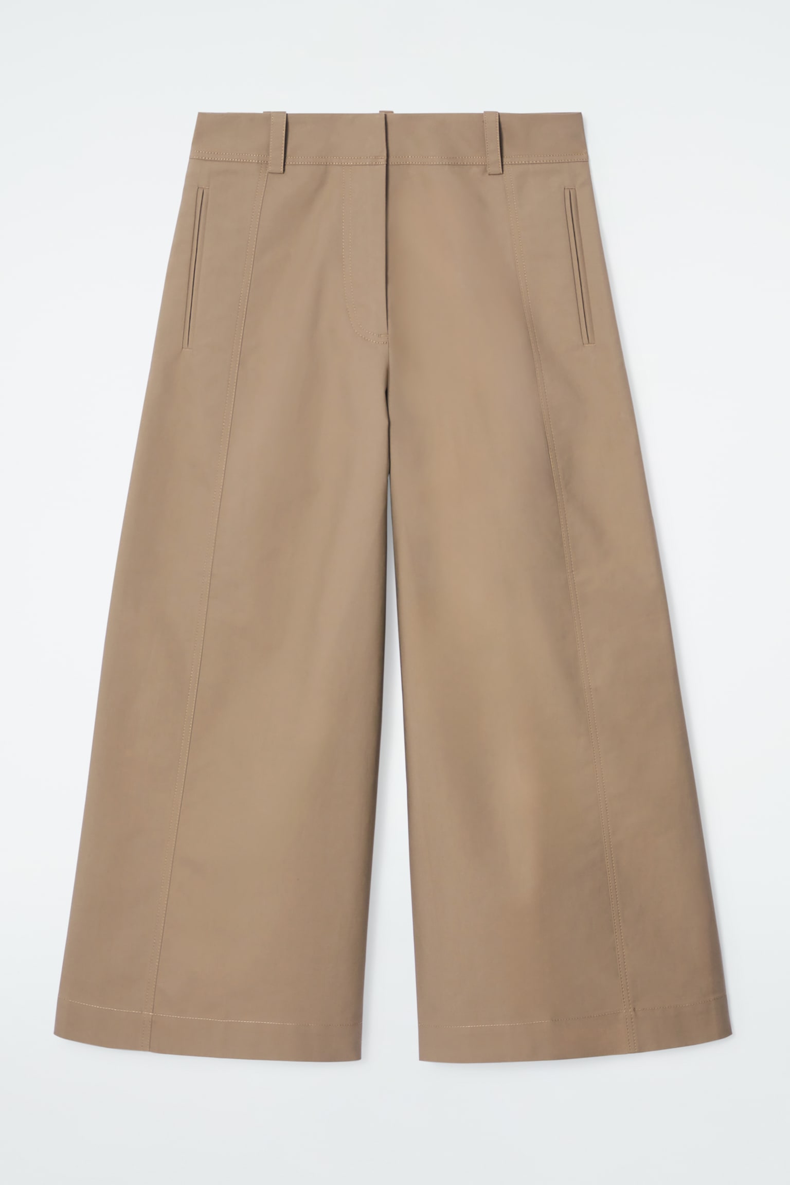 EXAGGERATED COTTON CULOTTES - MOLE - 2