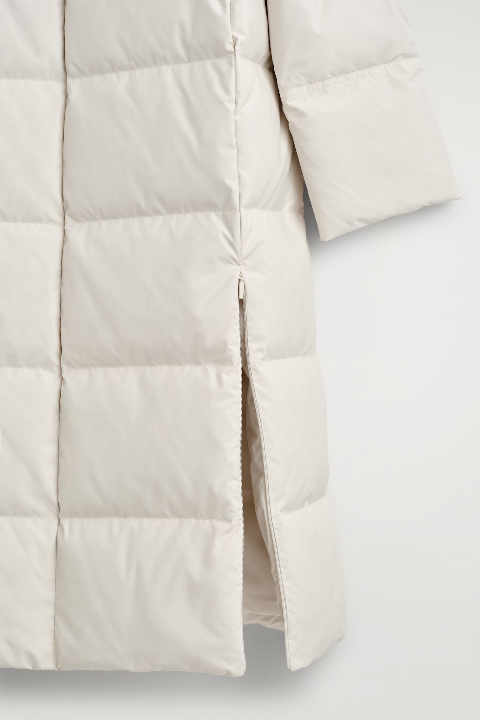 QUILTAD DUNKAPPA MED SJALKRAGE - OFF-WHITE - 3