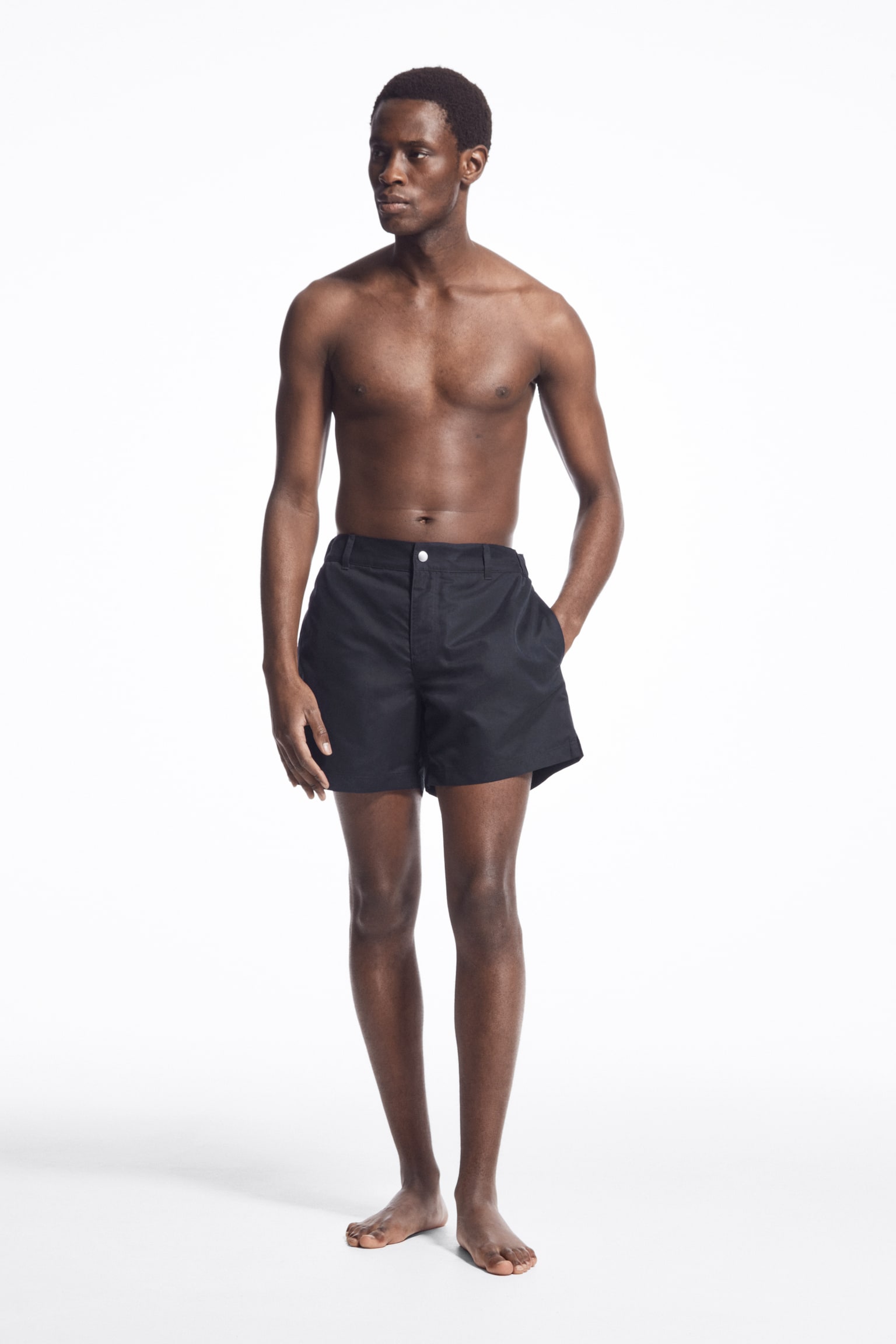 TAILORED SWIM SHORTS - NAVY - 4