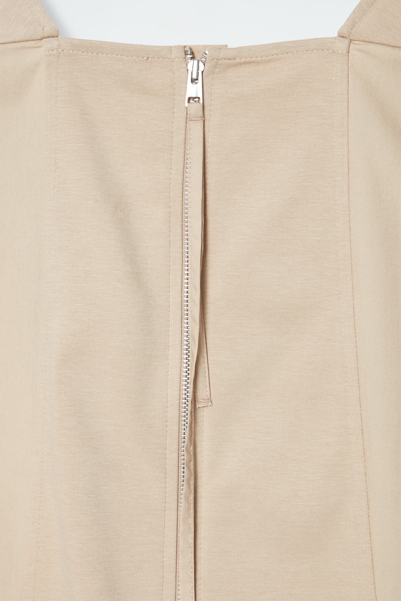 OVERSIZED V-NECK JUMPSUIT - BEIGE/BLACK - 3