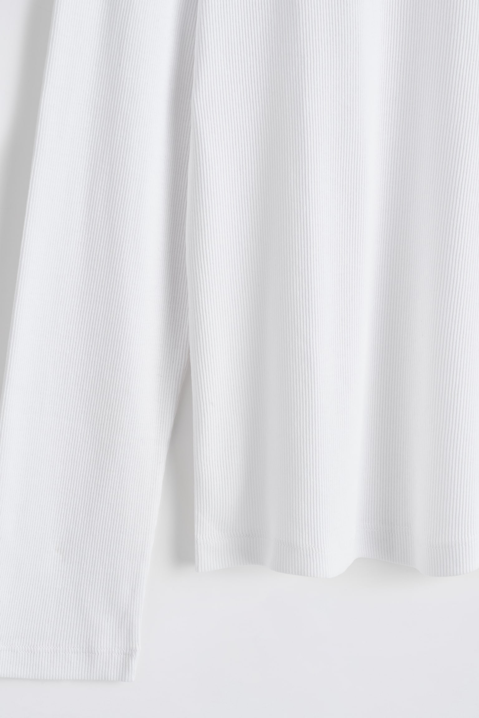 SCHMALES, GERIPPTES LANGARMSHIRT AUS BAUMWOLLE - WEISS/SCHWARZ/DUNKELGRAU MELIERT/DUNKELGRAU MELIERT - 6