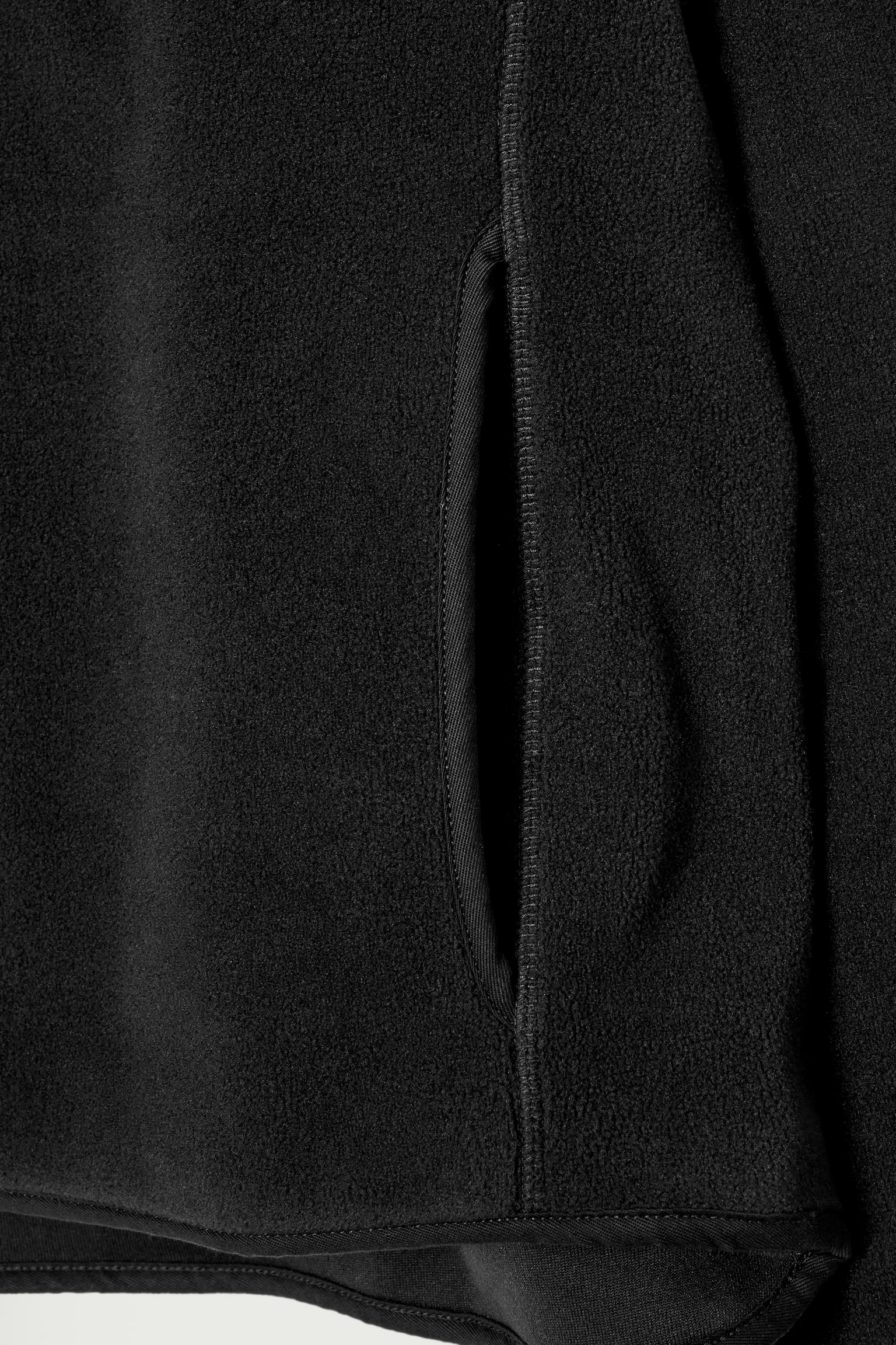 HALF-ZIP POLAR FLEECE JUMPER - BLACK - 9