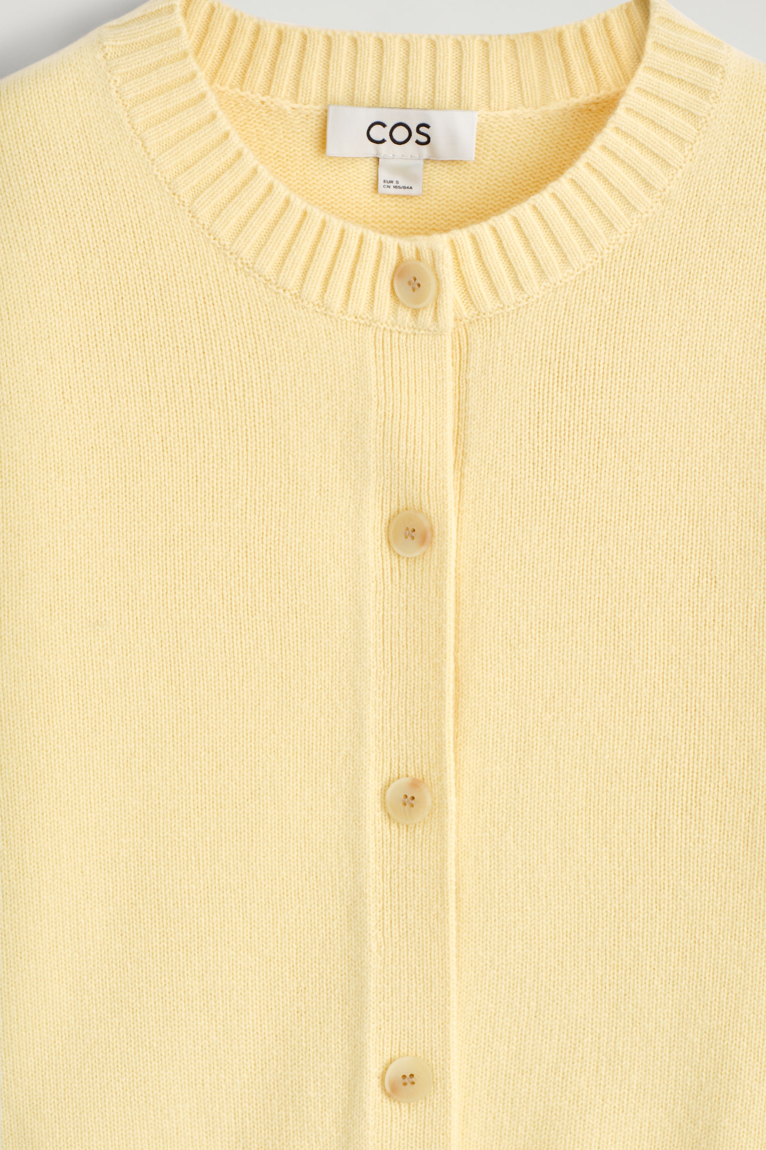 STRICKJACKE AUS MERINOWOLLE - HELLGELB/SCHWARZ/BEIGE MELIERT - 7