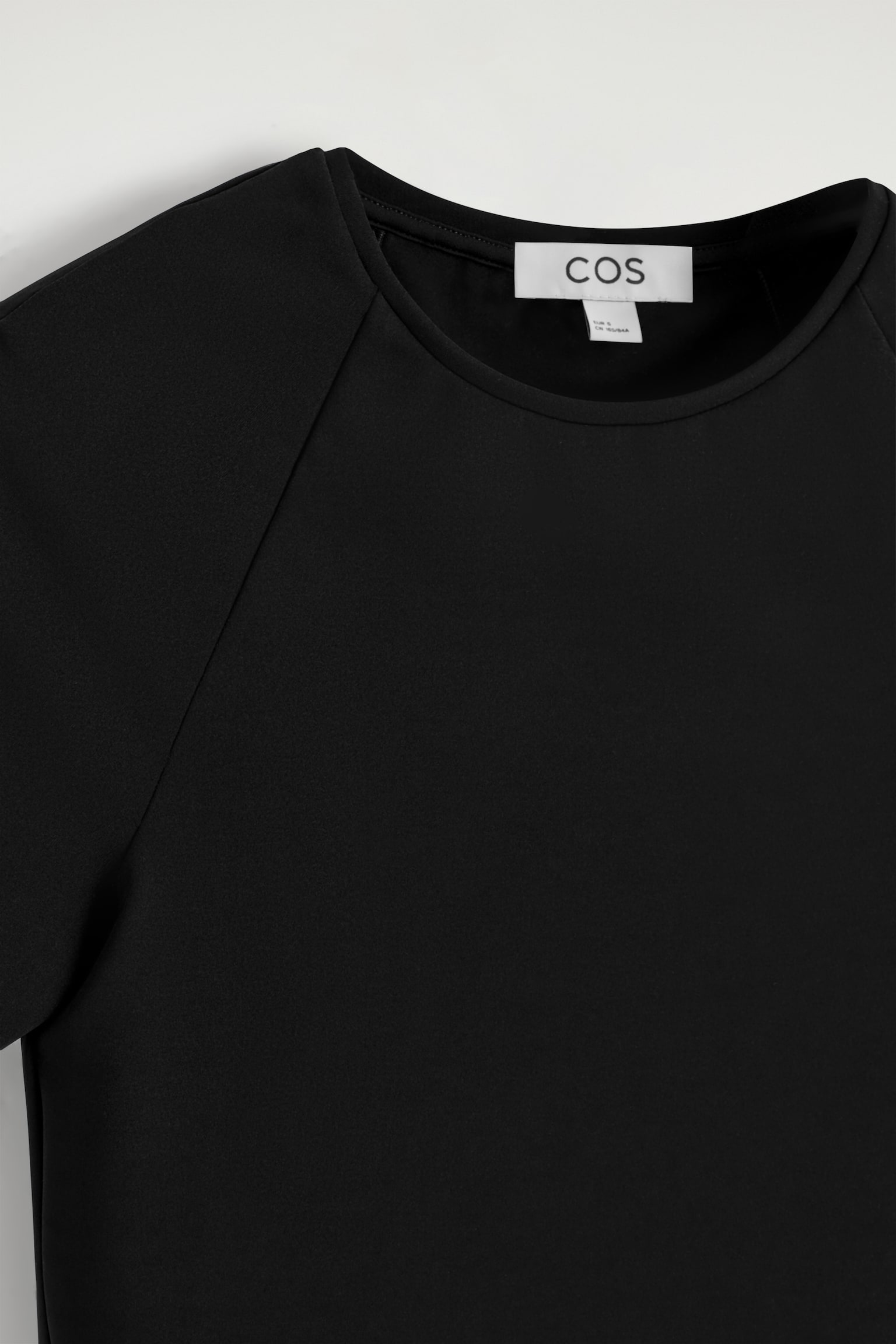 TRICOU DIN JERSEU, CROIALĂ SLIM - NEGRU/ALB - 3