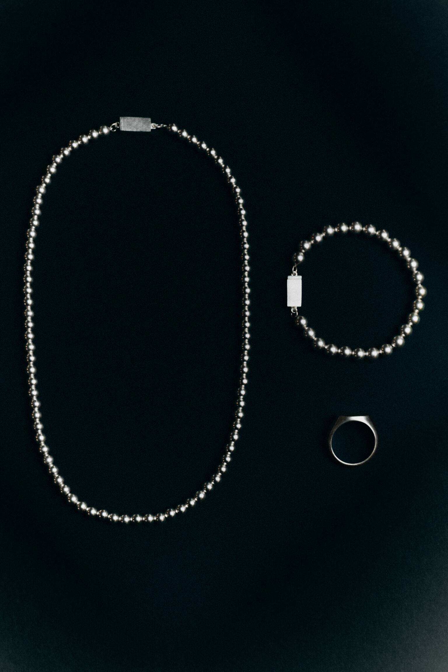 PÄRLHALSBAND - SILVER - 4