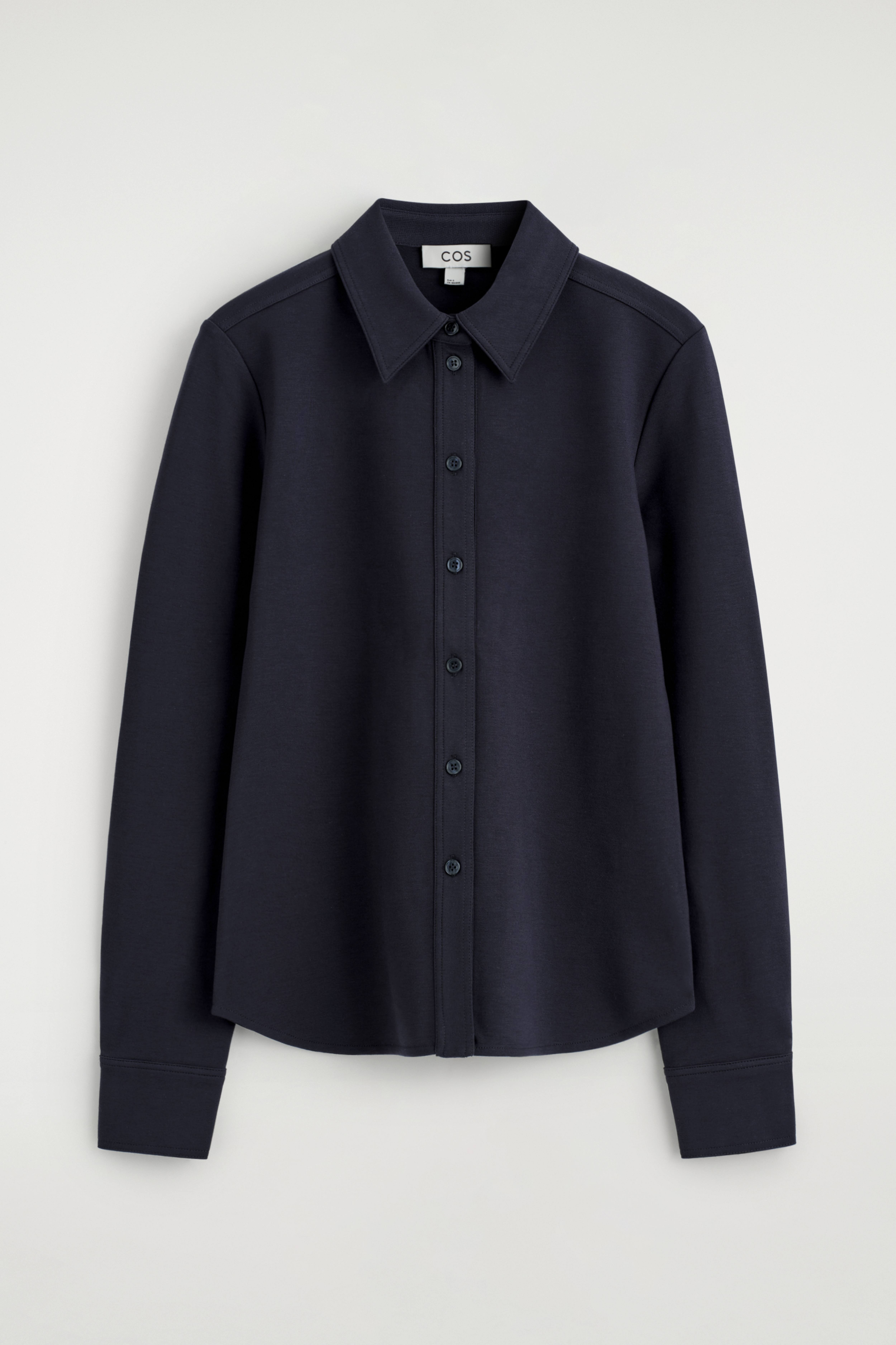 CHEMISE EN JERSEY - BLEU MARINE