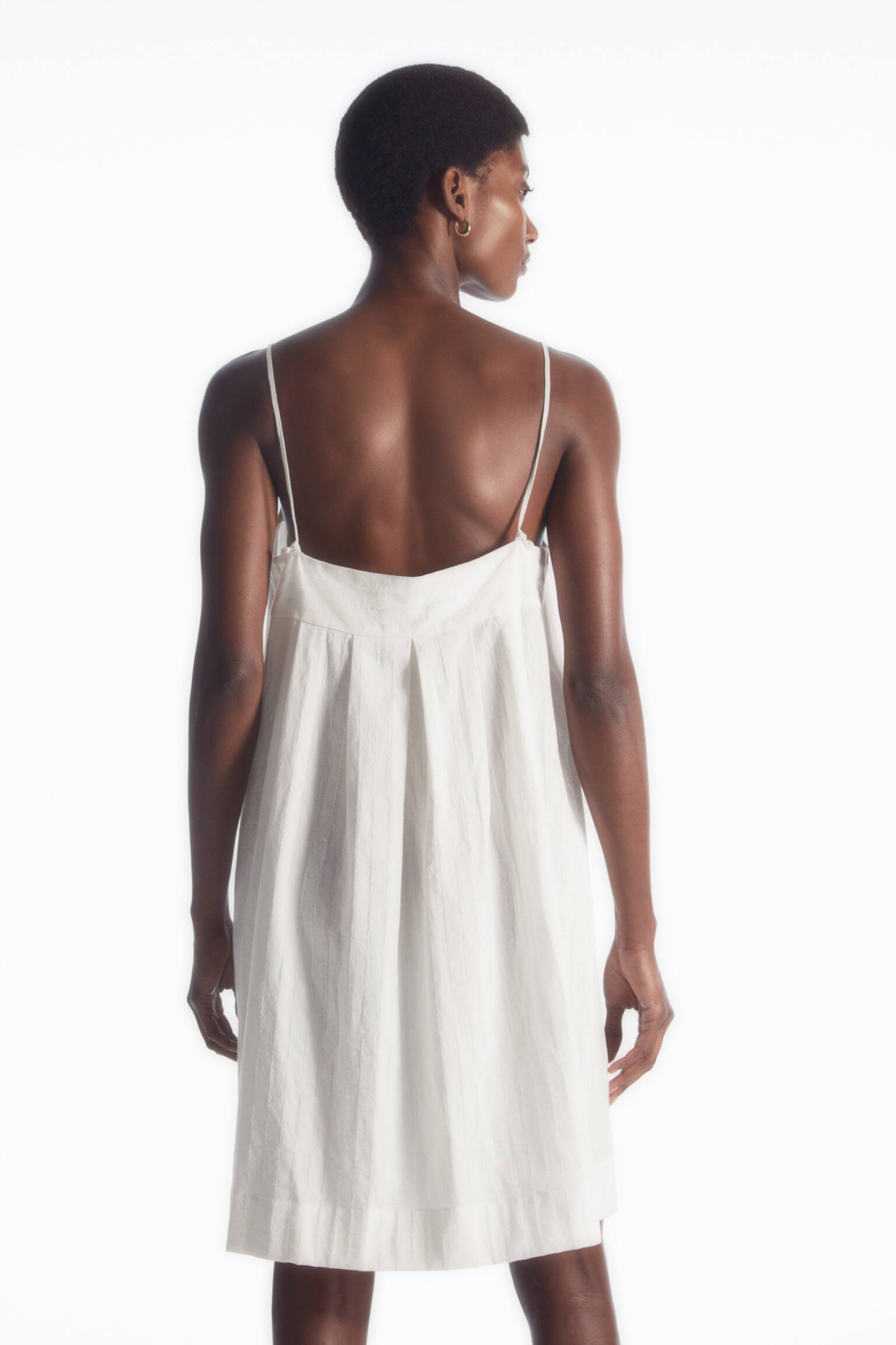 MINI SLIP DRESS - WHITE - 6