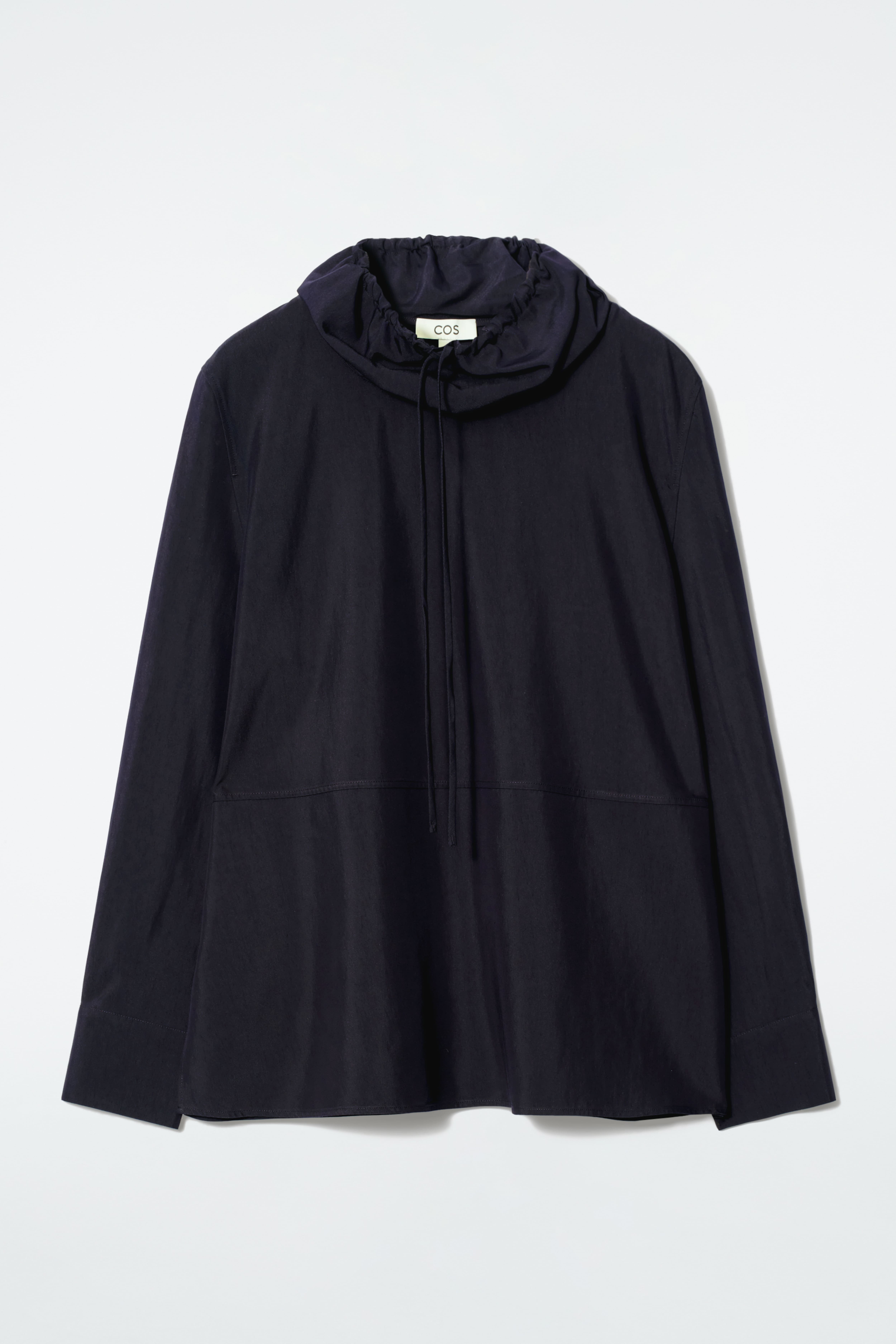 ZSINÓROS NYAKÚ FELSŐ - Tengerészkék