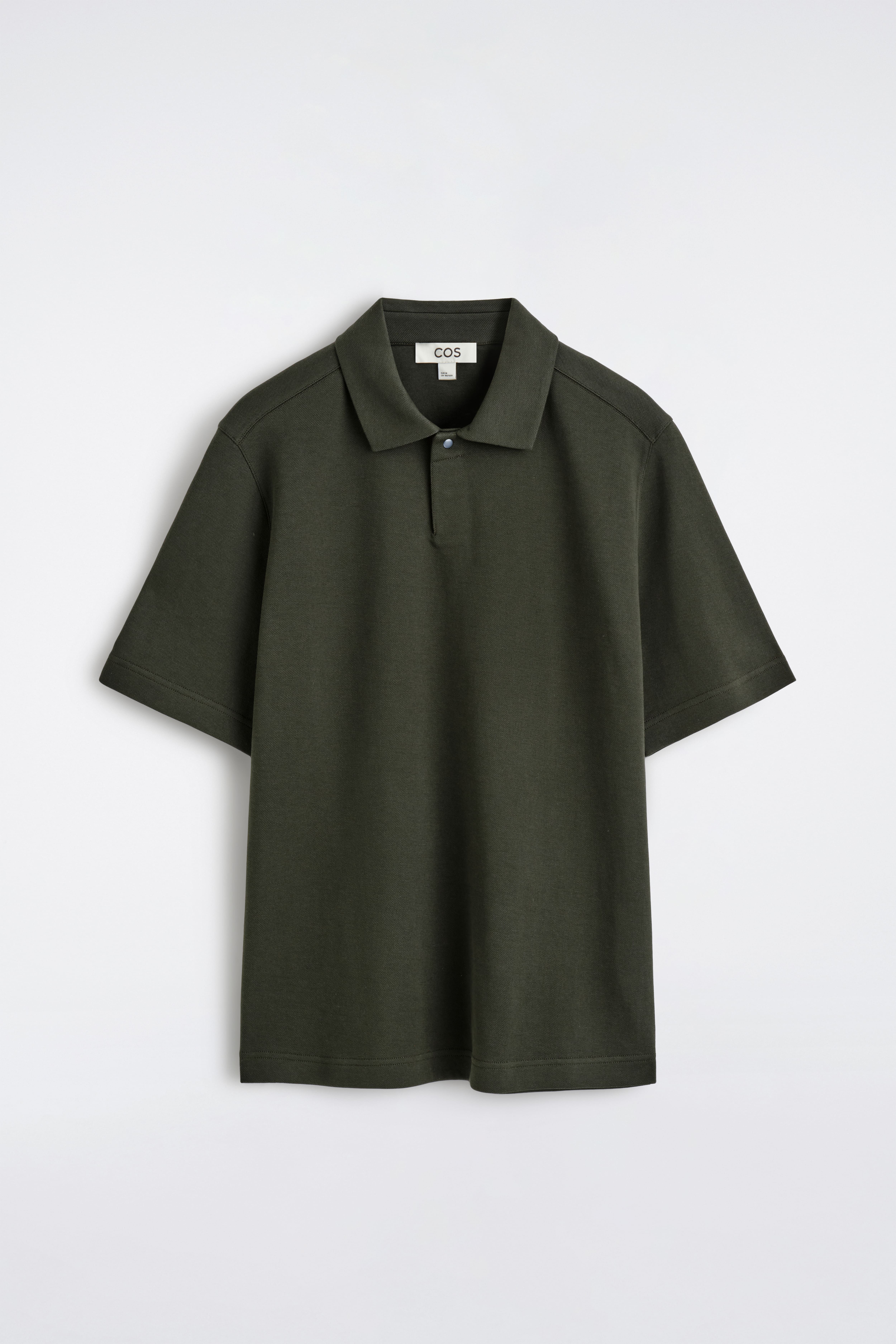 POLO IN PIQUÉ DI COTONE - VERDE SCURO