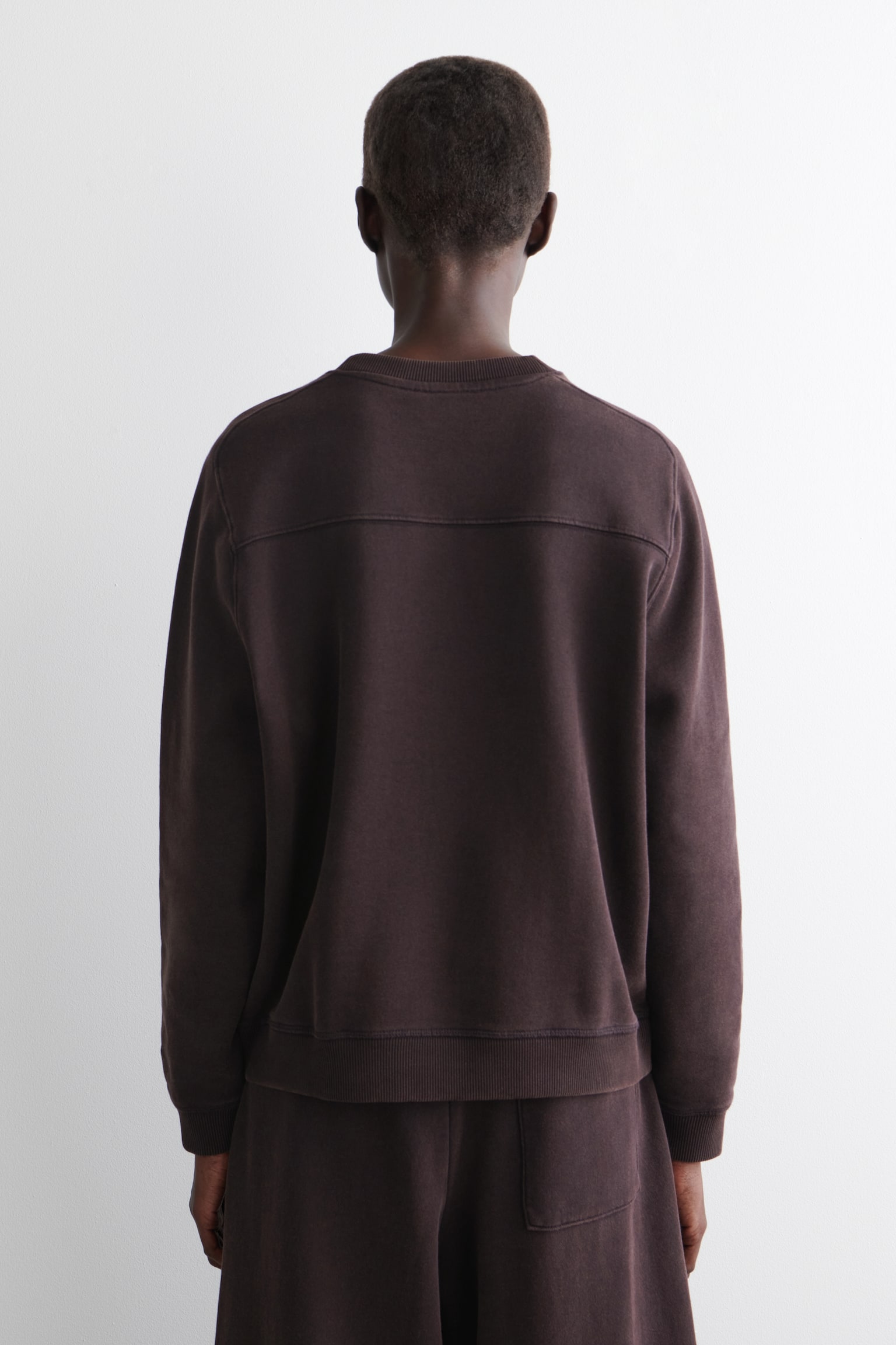 SWEAT EN COTON - VIOLET FONCÉ - 3
