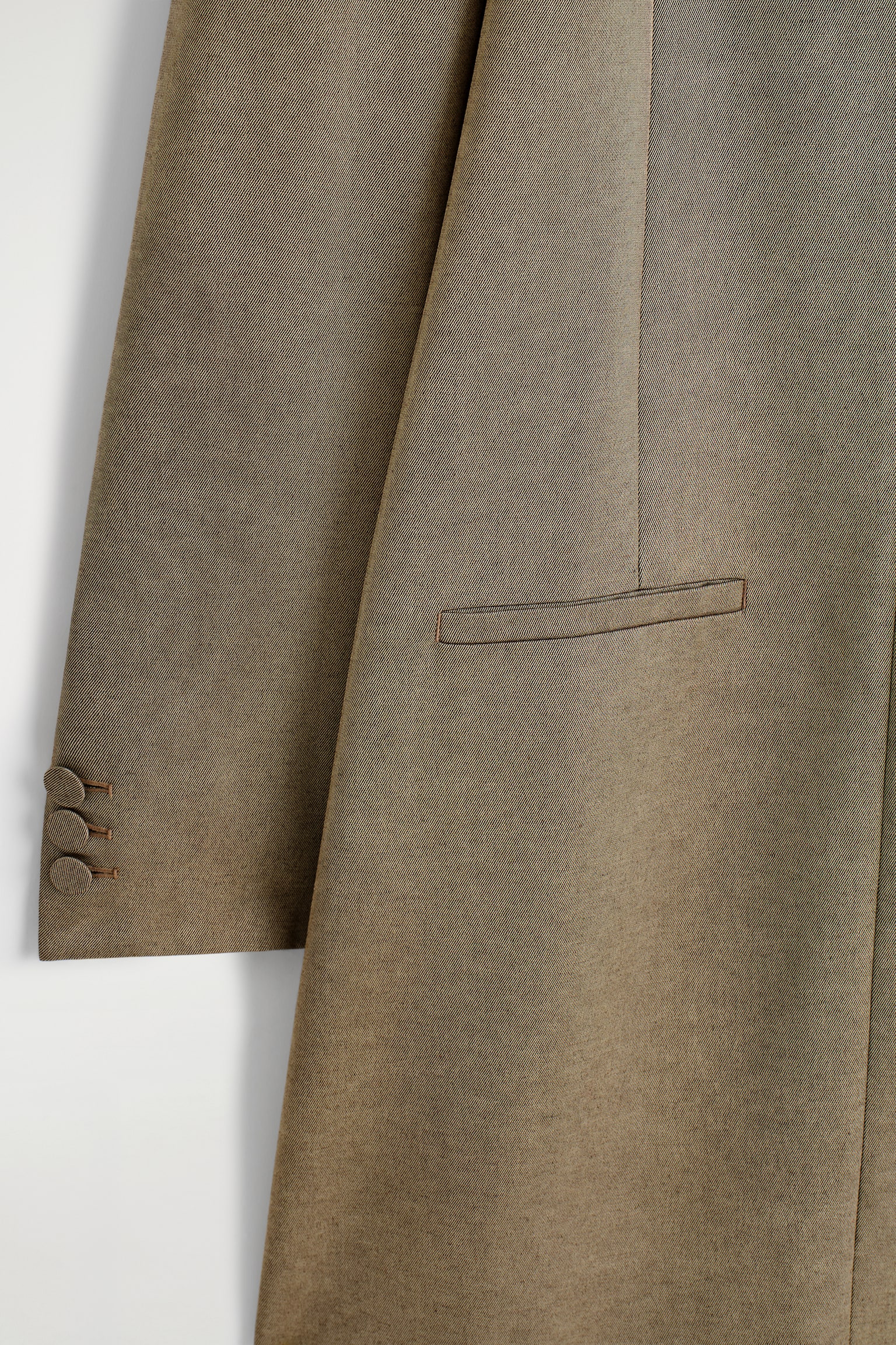 SMOKINGKLEID AUS WOLL-MIX IN METALLIC-OPTIK - BRONZE - 6