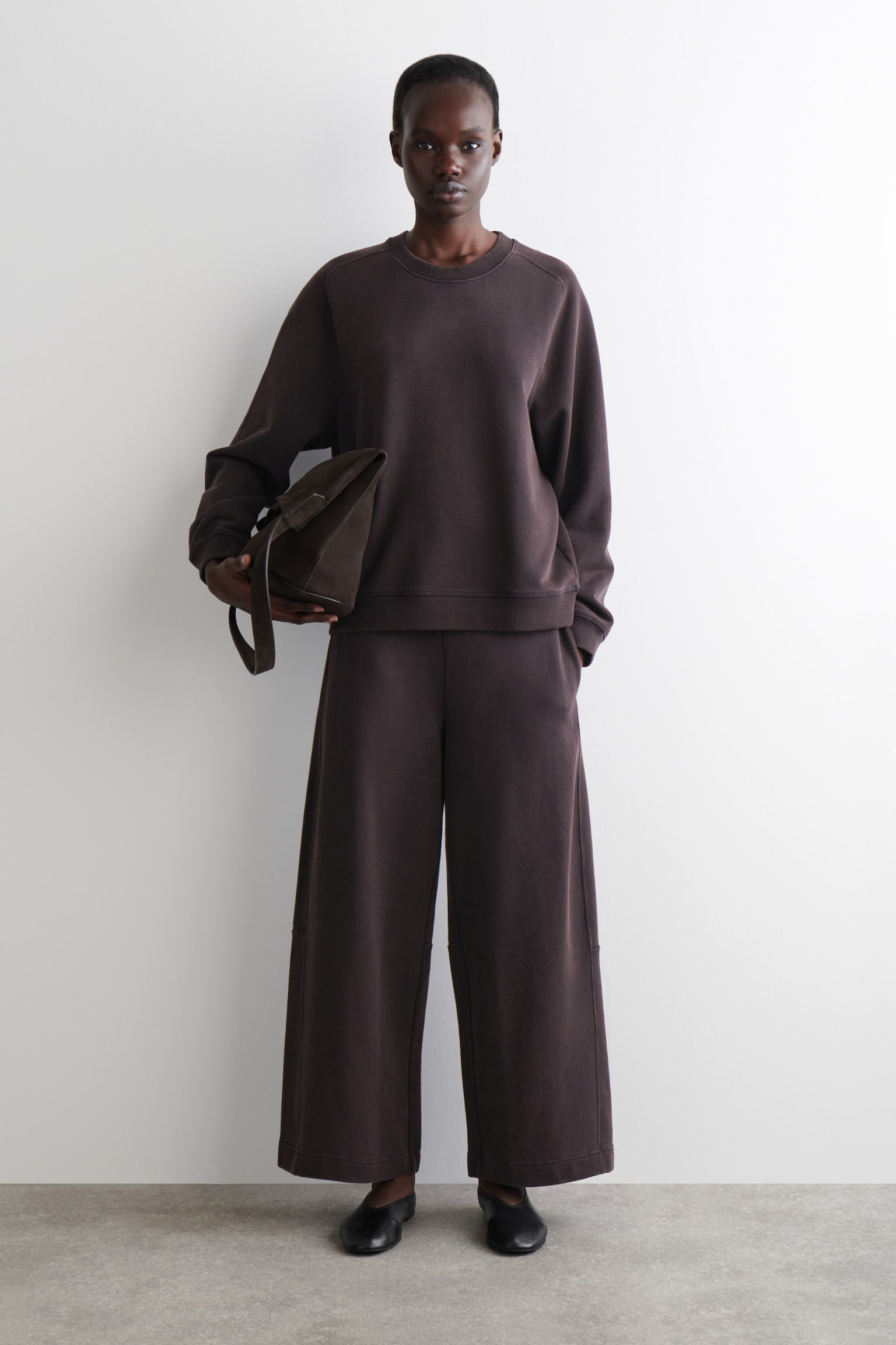 SWEAT EN COTON - VIOLET FONCÉ - 7