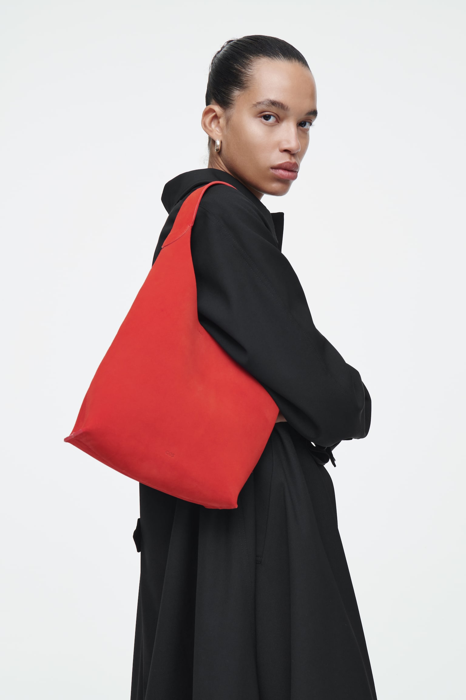 SERIF MINI TOTE - SUEDE - RED - 6