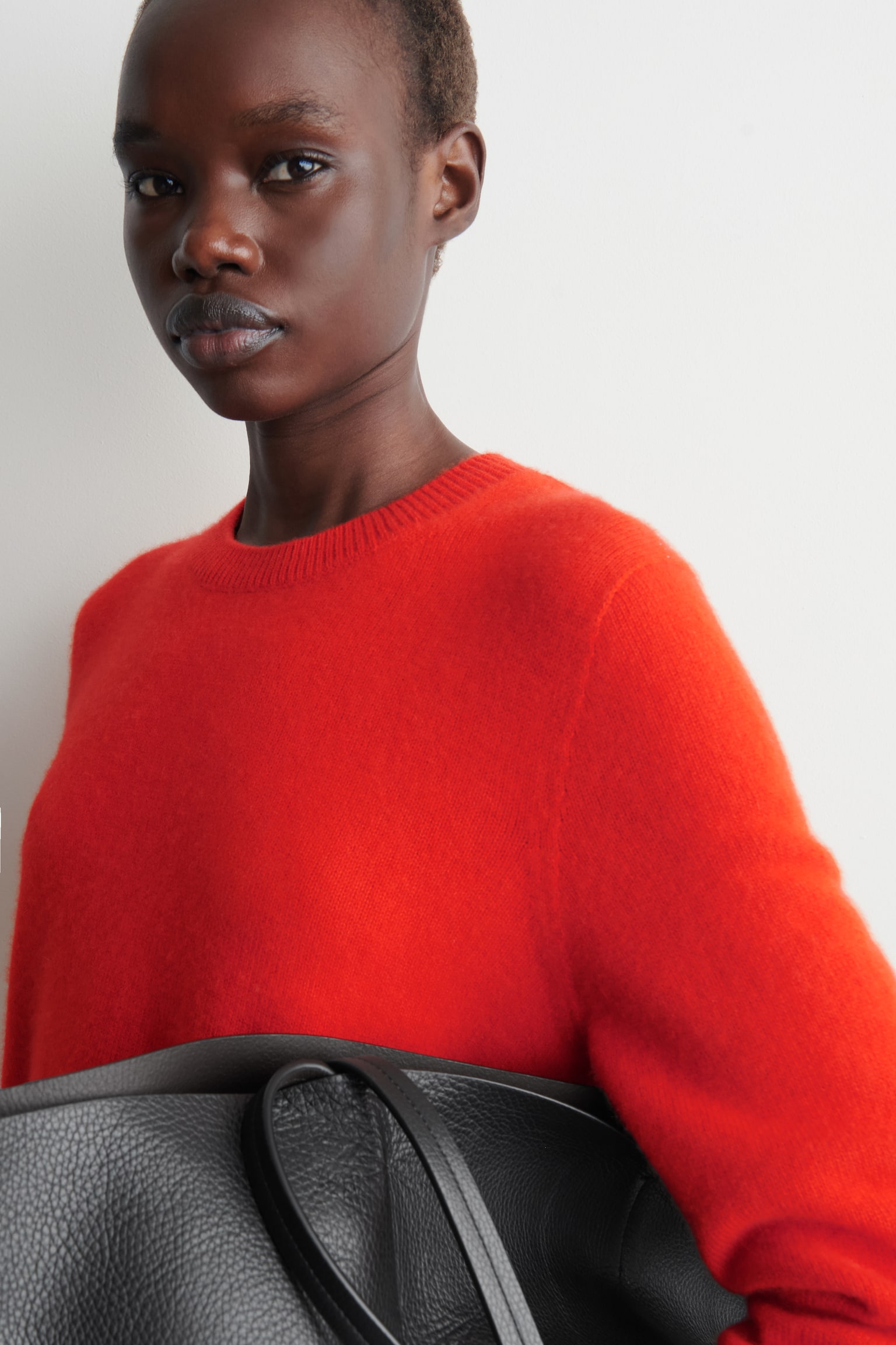 Cashmere Crew-neck Jumper - ORANGE - 7