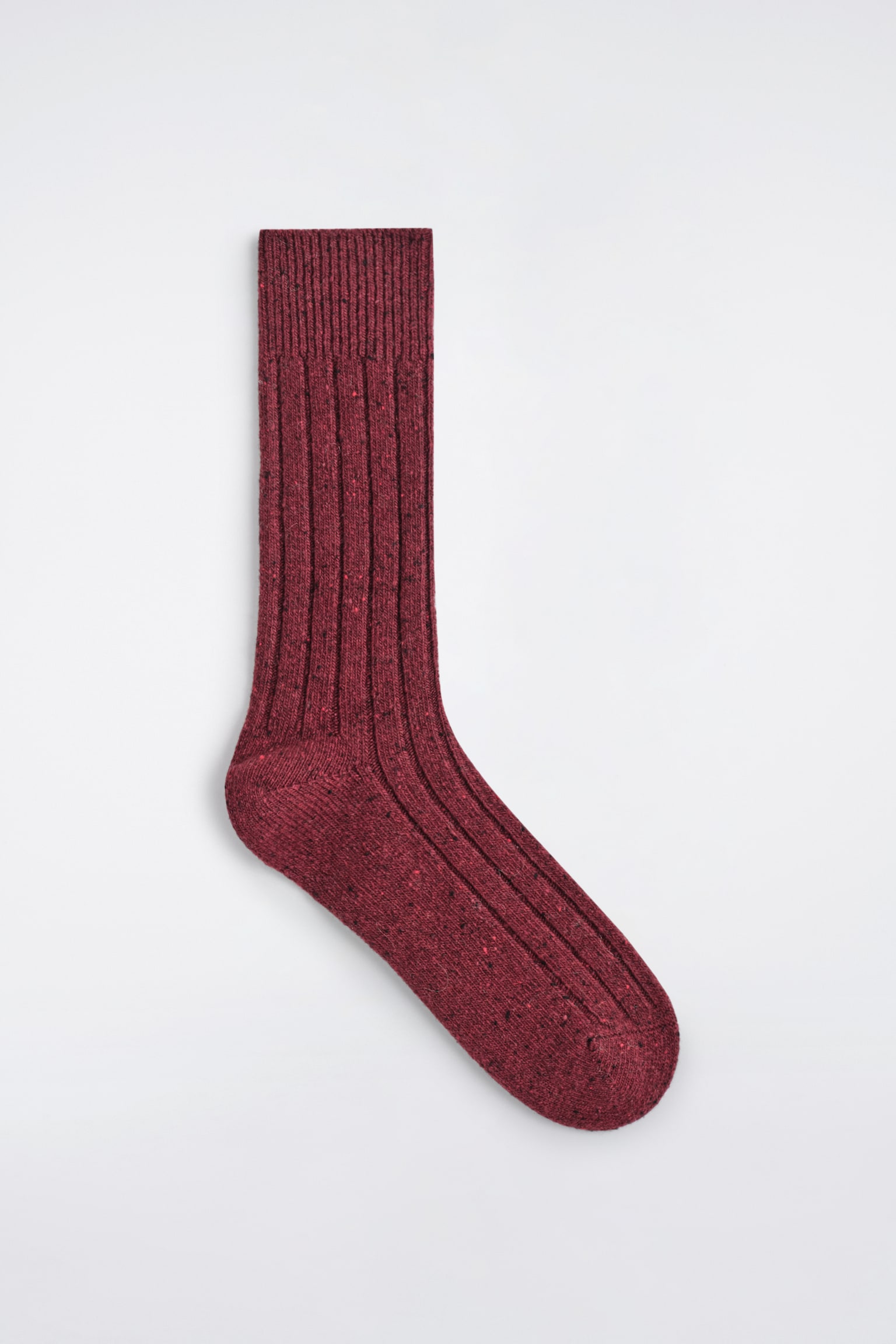 WOLLSOCKEN - ROT MELIERT/BEIGE MELIERT - 1