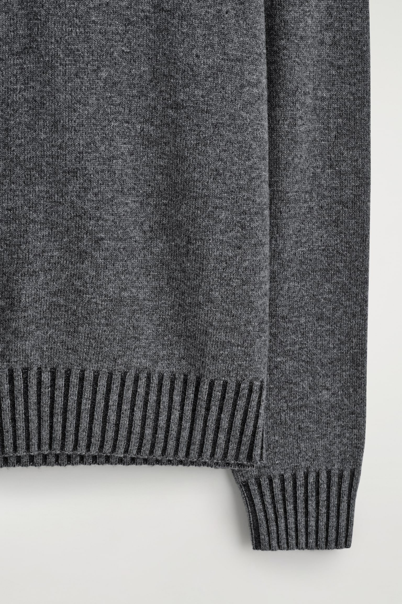 MERINO-CASHMERE CREW-NECK JUMPER - СИВО - 9