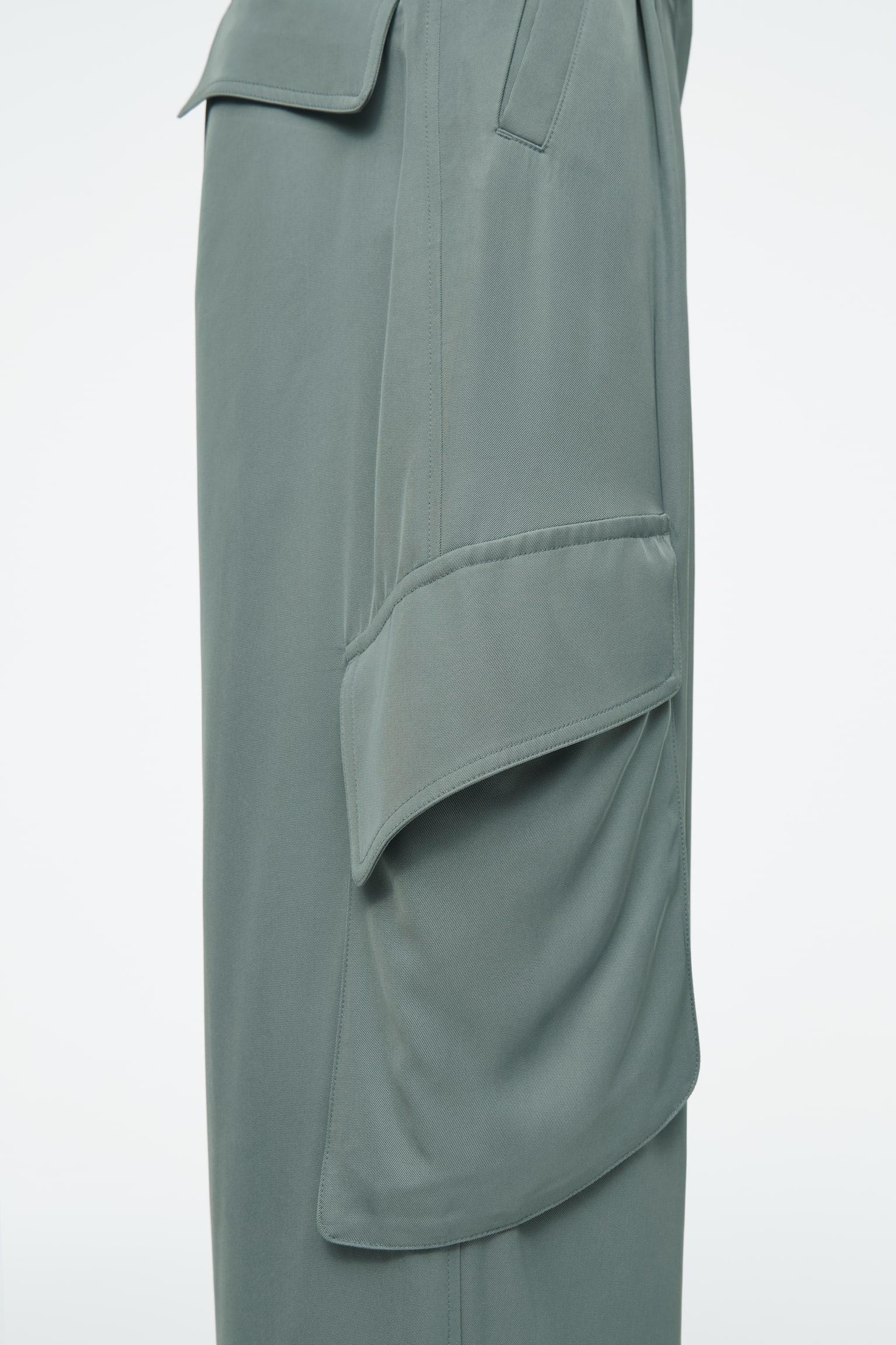 PAPERBAG UTILITY TROUSERS - TEAL/BLACK - 4