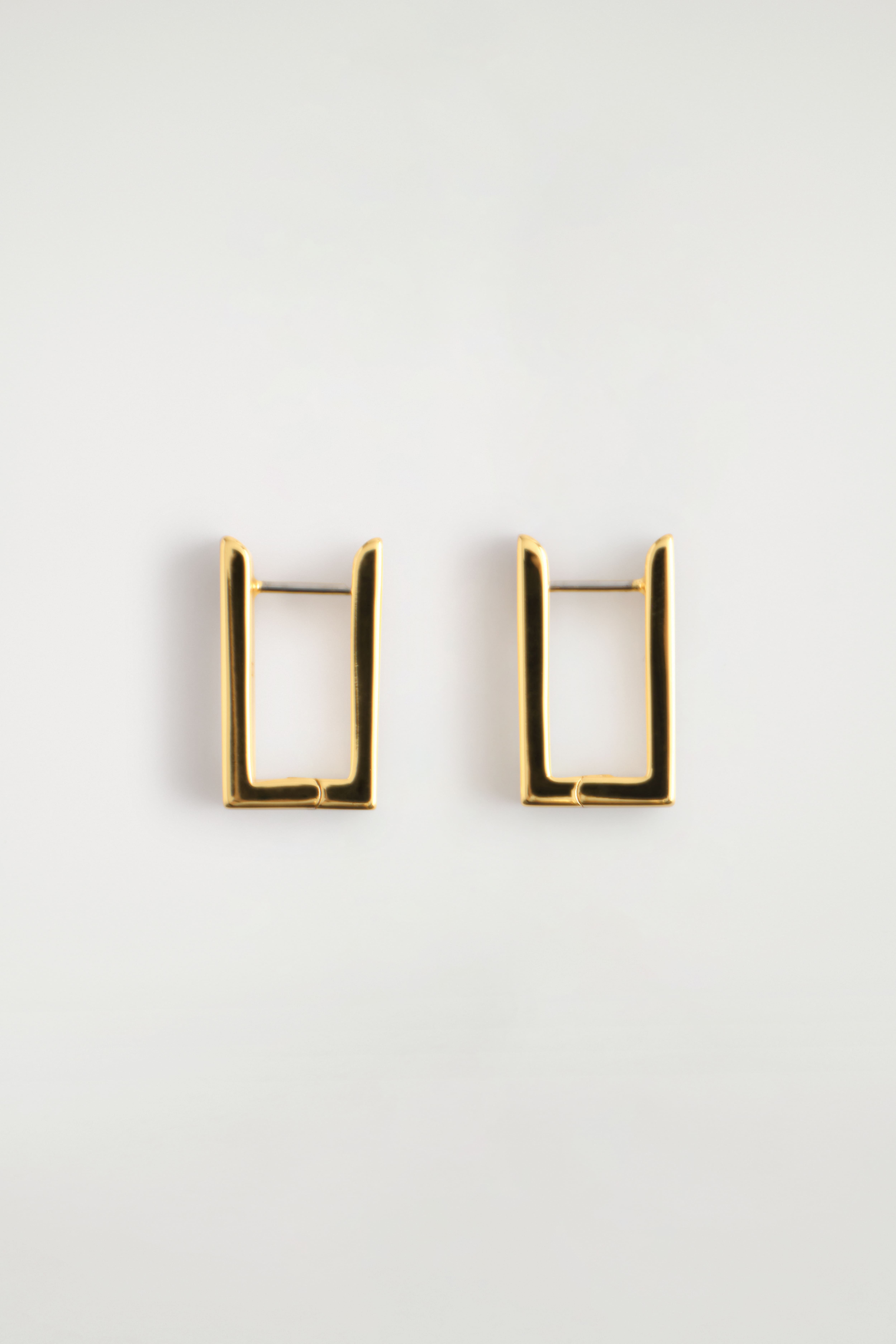 RECHTECKIGE CREOLEN - Gold/SILBER