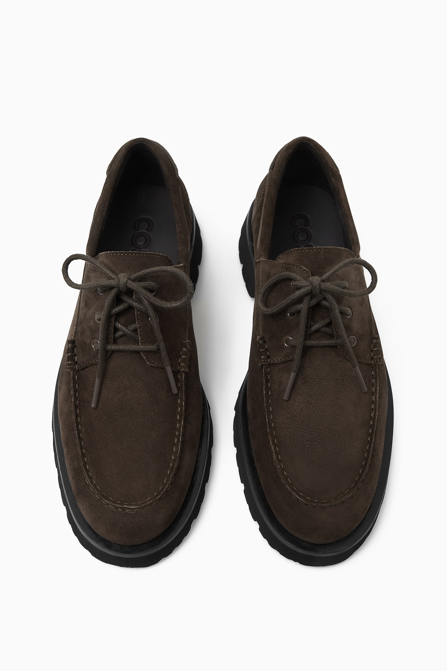 CHUNKY BOAT SHOES - BROWN - 7