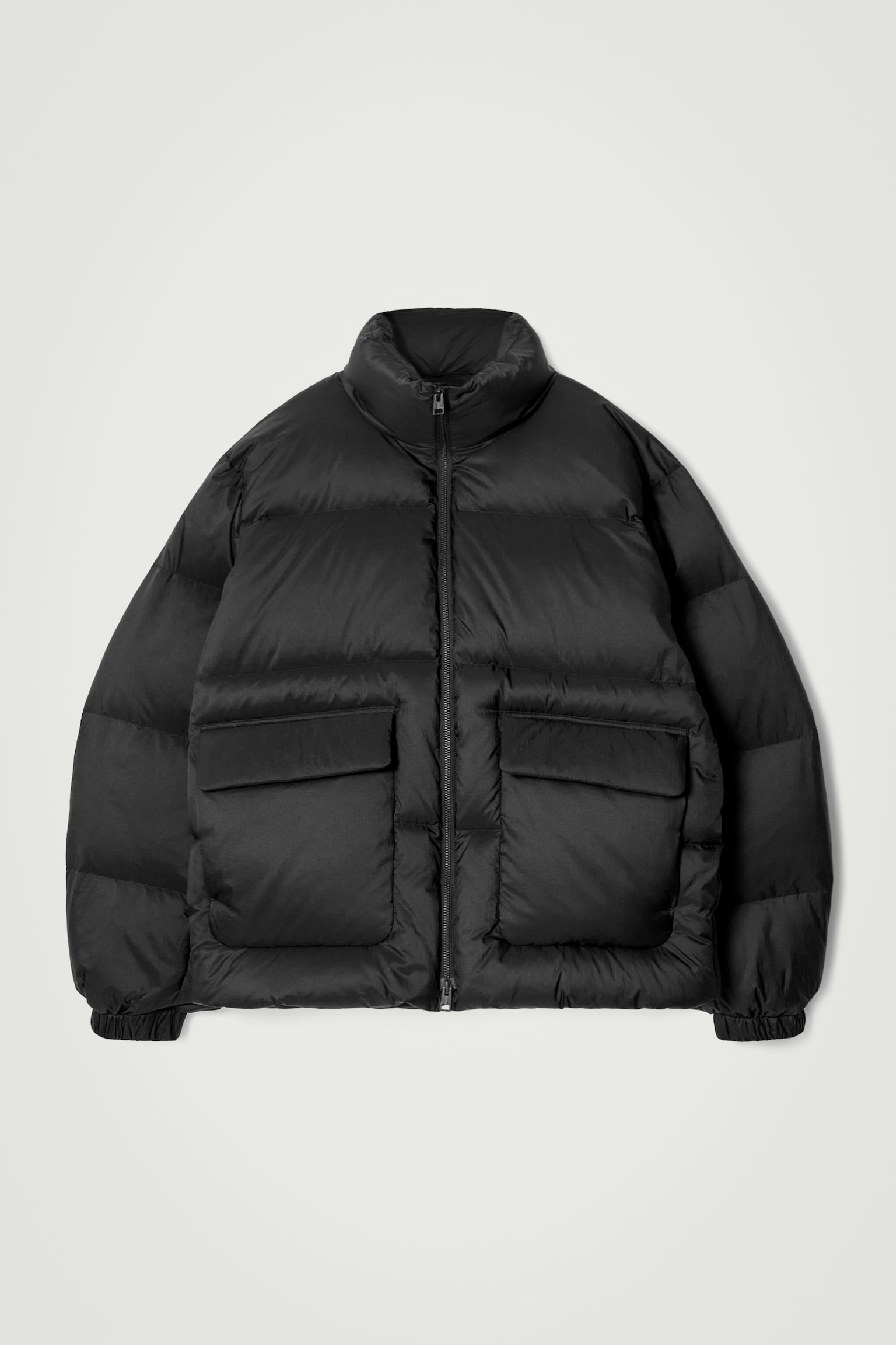 DOWN-FILLED PUFFER JACKET - BLACK/GREEN - 2