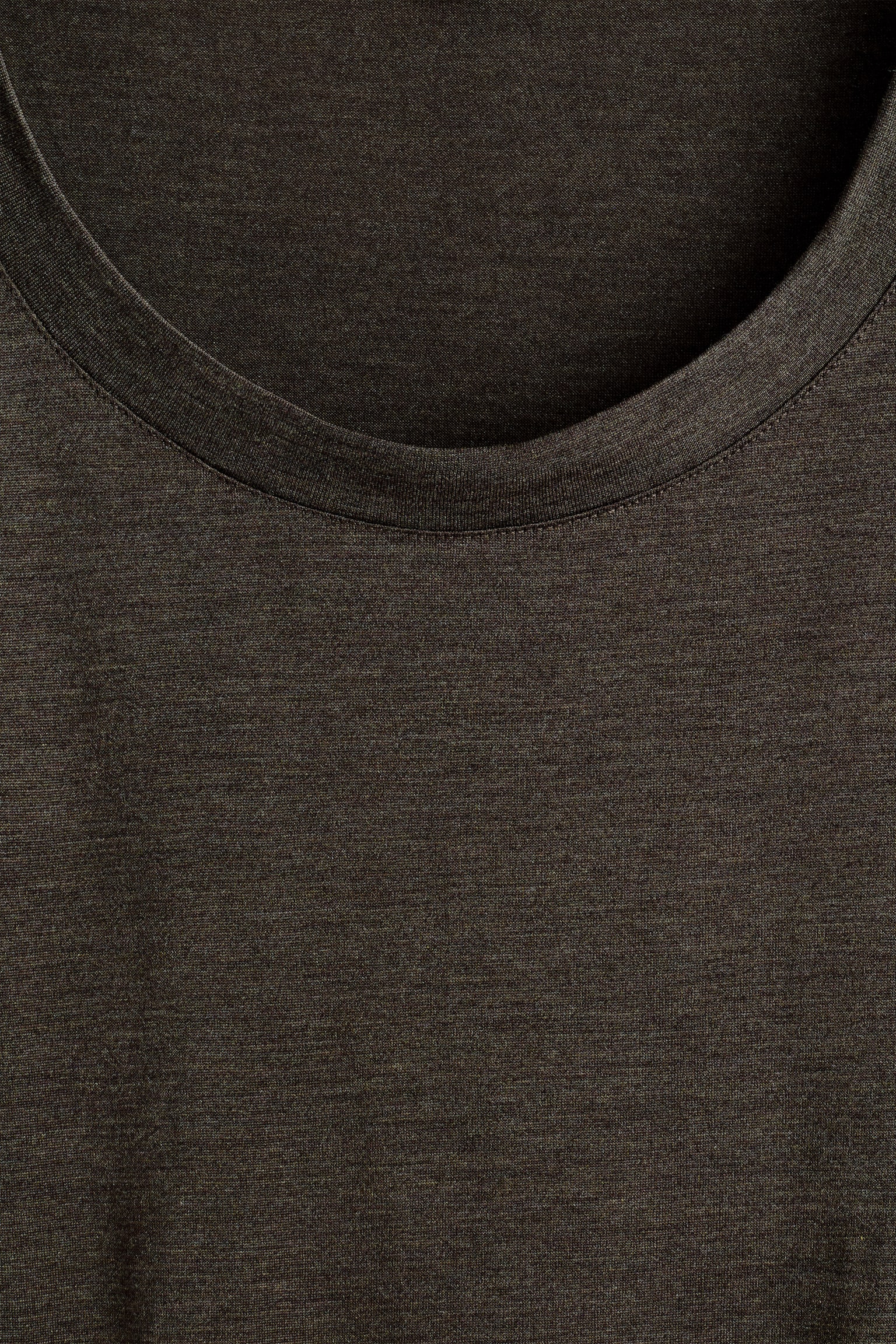 SLIM HODVÁBNE TRIČKO - HNEDÁ MELÍR - 6