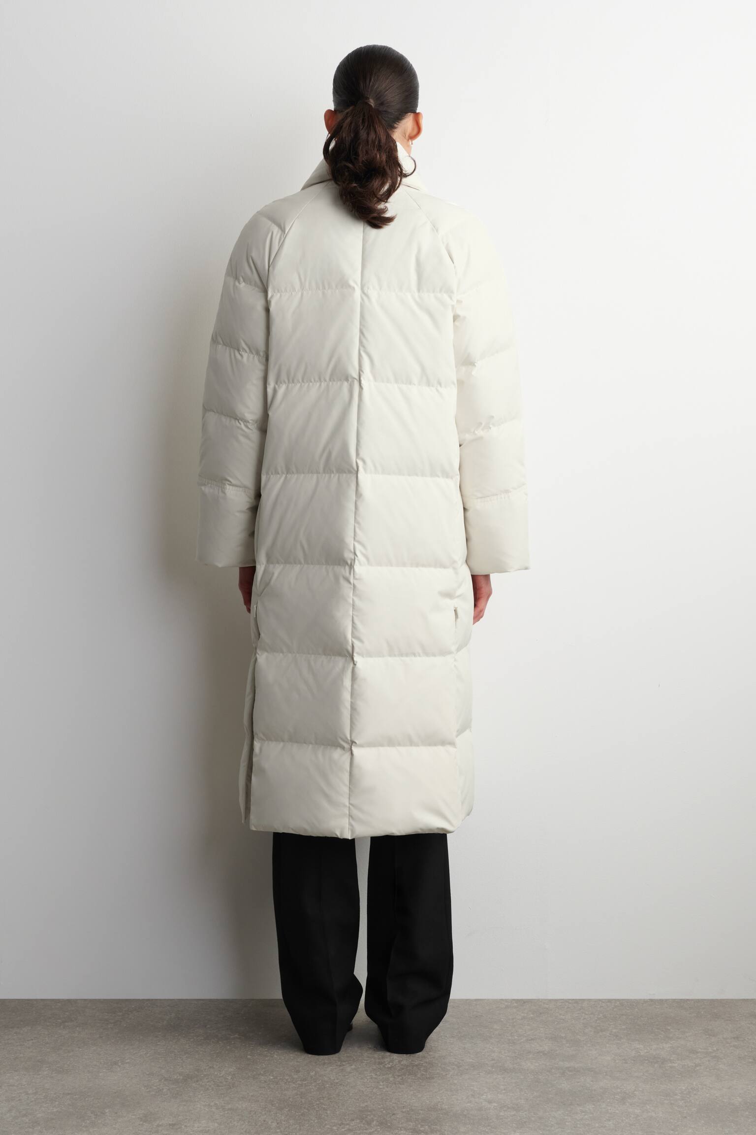 QUILTAD DUNKAPPA MED SJALKRAGE - OFF-WHITE - 6