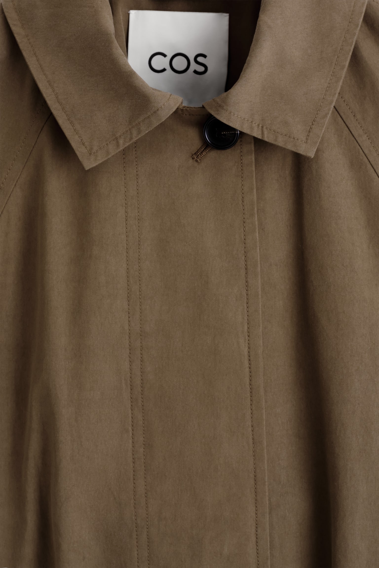 TRENCHJACKA I BOMULL MED KNYTSKÄRP - BRUN - 9