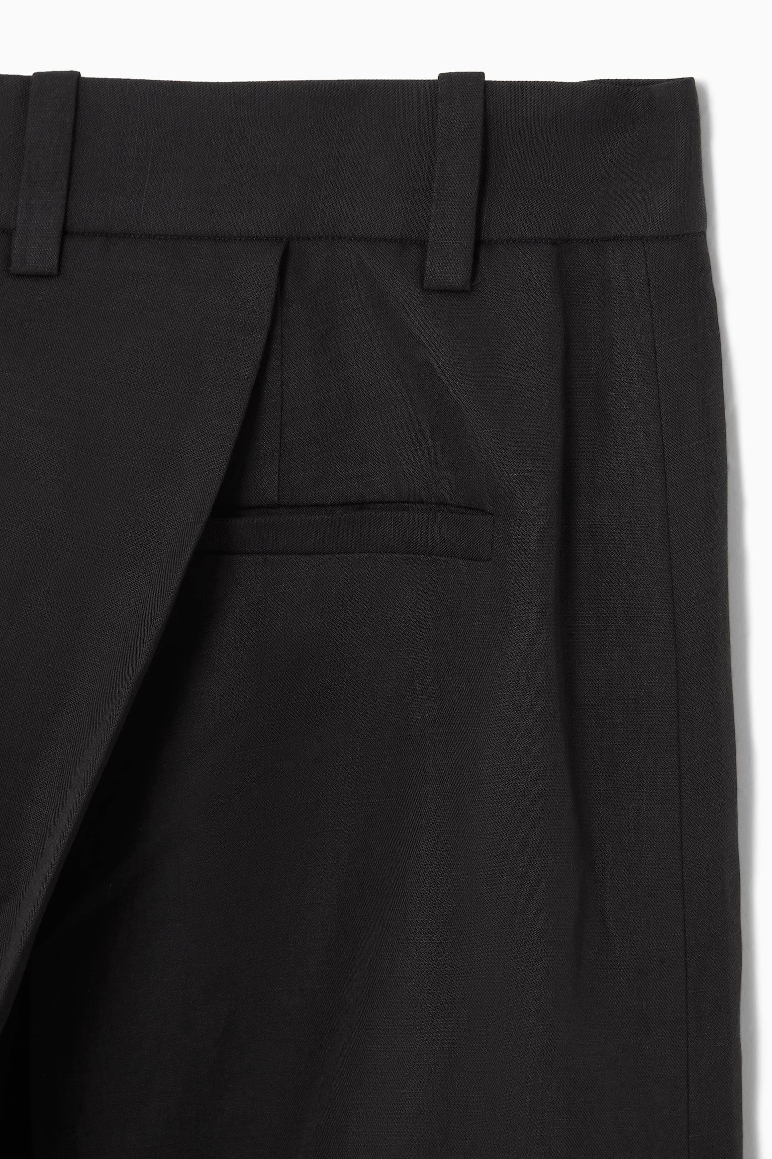 WRAP-FRONT CULOTTES - BLACK/BEIGE - 5