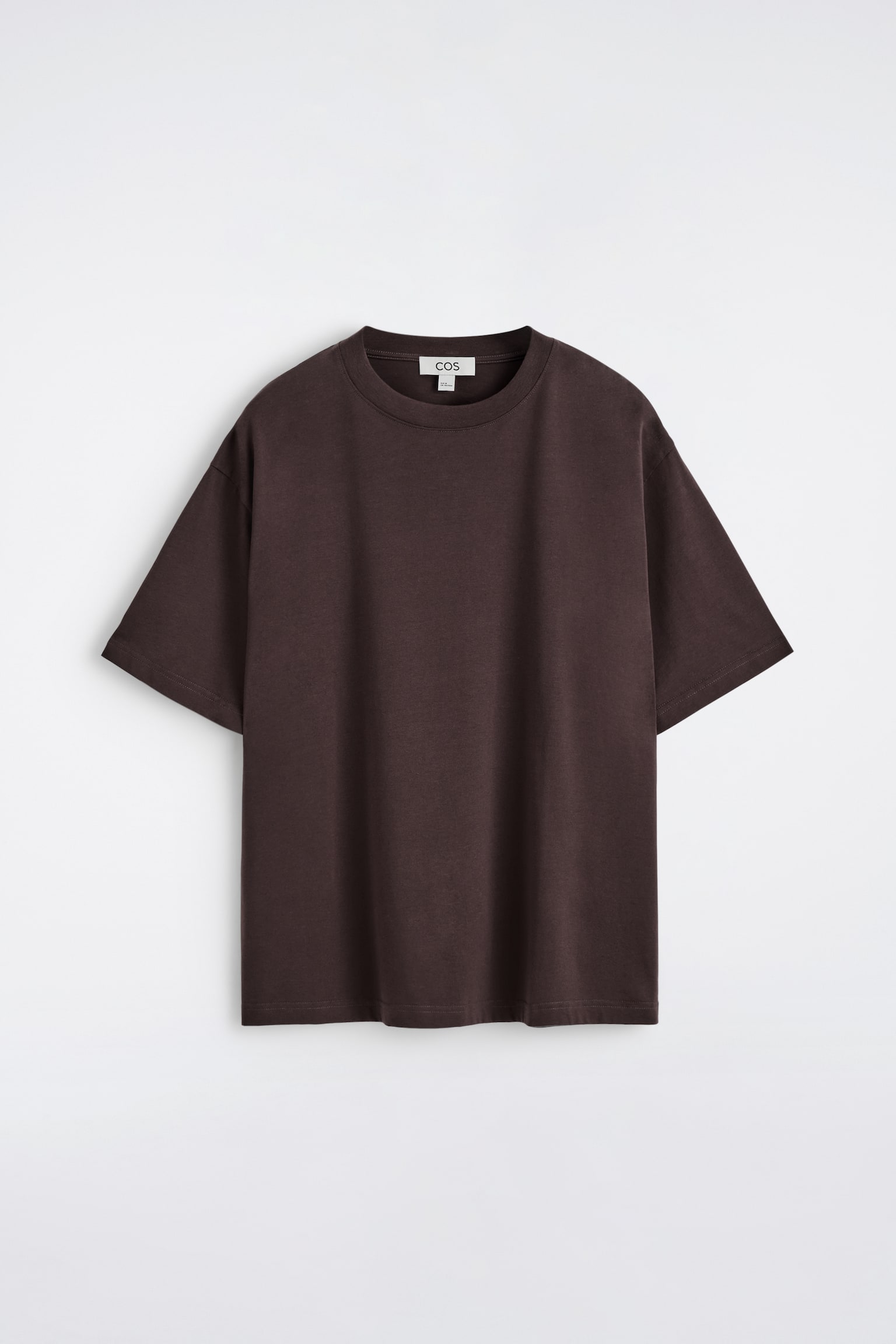 Ontspannen lichtgewicht katoenen T-shirt - DONKERBRUIN/MARINEBLAUW/LICHTGROEN/ZWART/WIT - 2