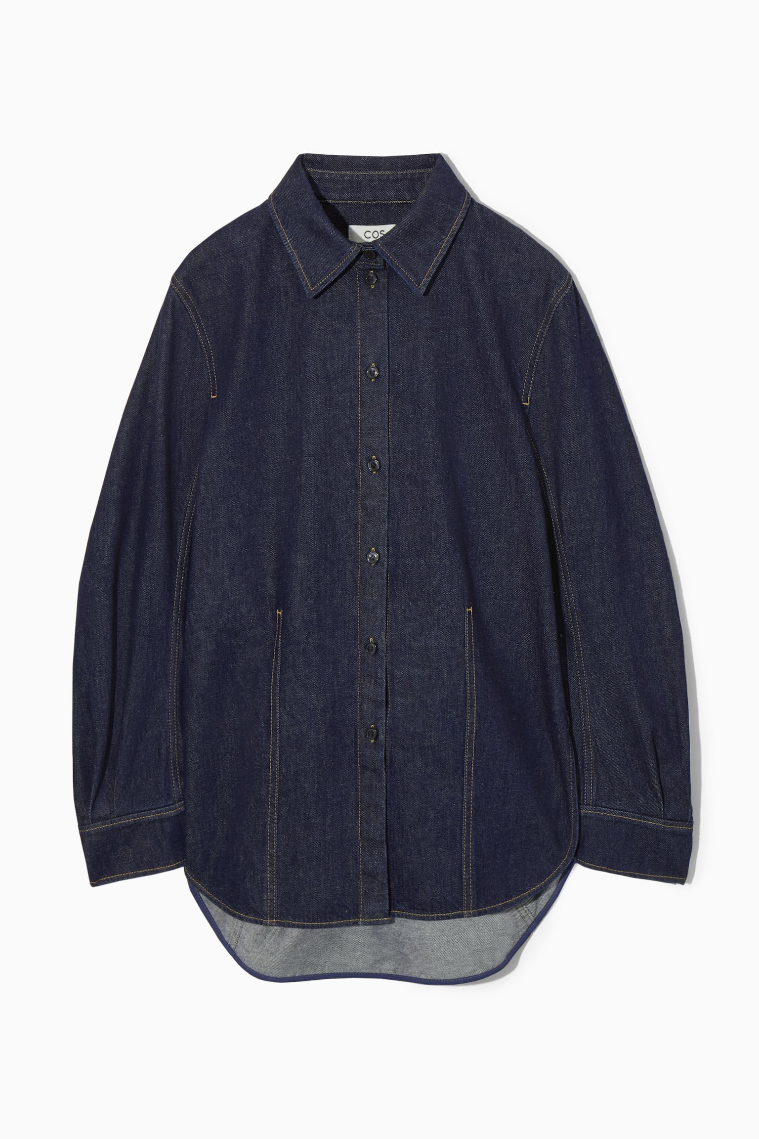 OVERSIZED DENIM SHIRT - INDIGO - 2