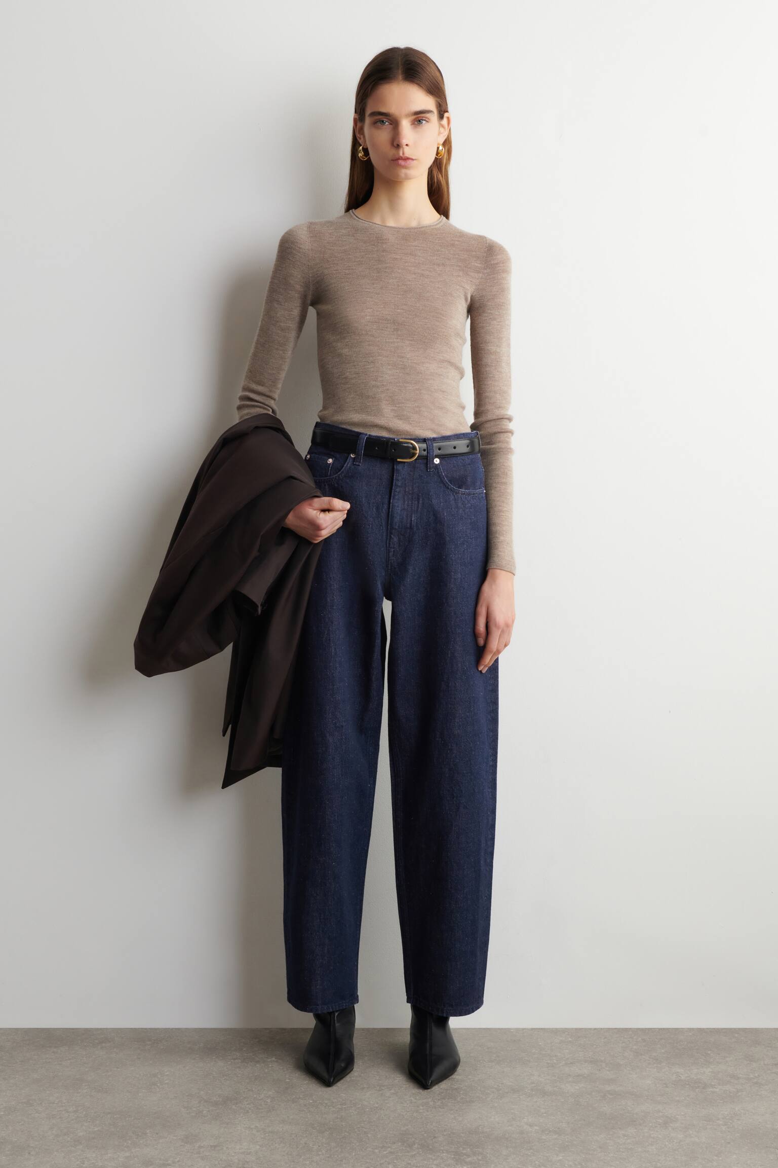 BAY BARREL-LEG JEANS - DONKERBLAUW/Kaki bruin/LICHTROZE/WIT/ZWART/BLAUW - 1