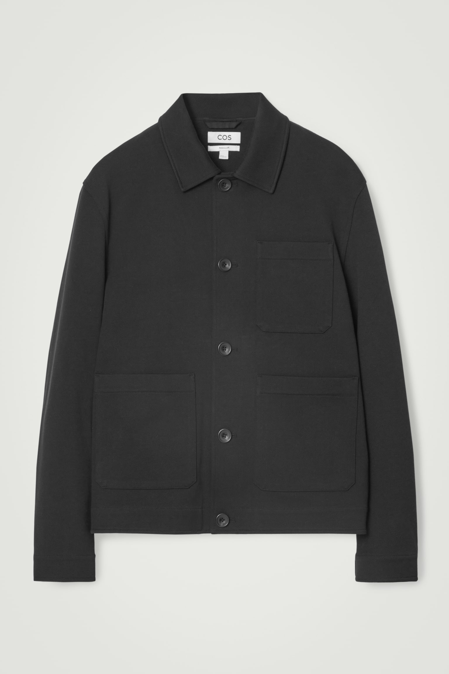 TWILL UTILITY JACKET - BLACK/NAVY/OFF-WHITE - 2