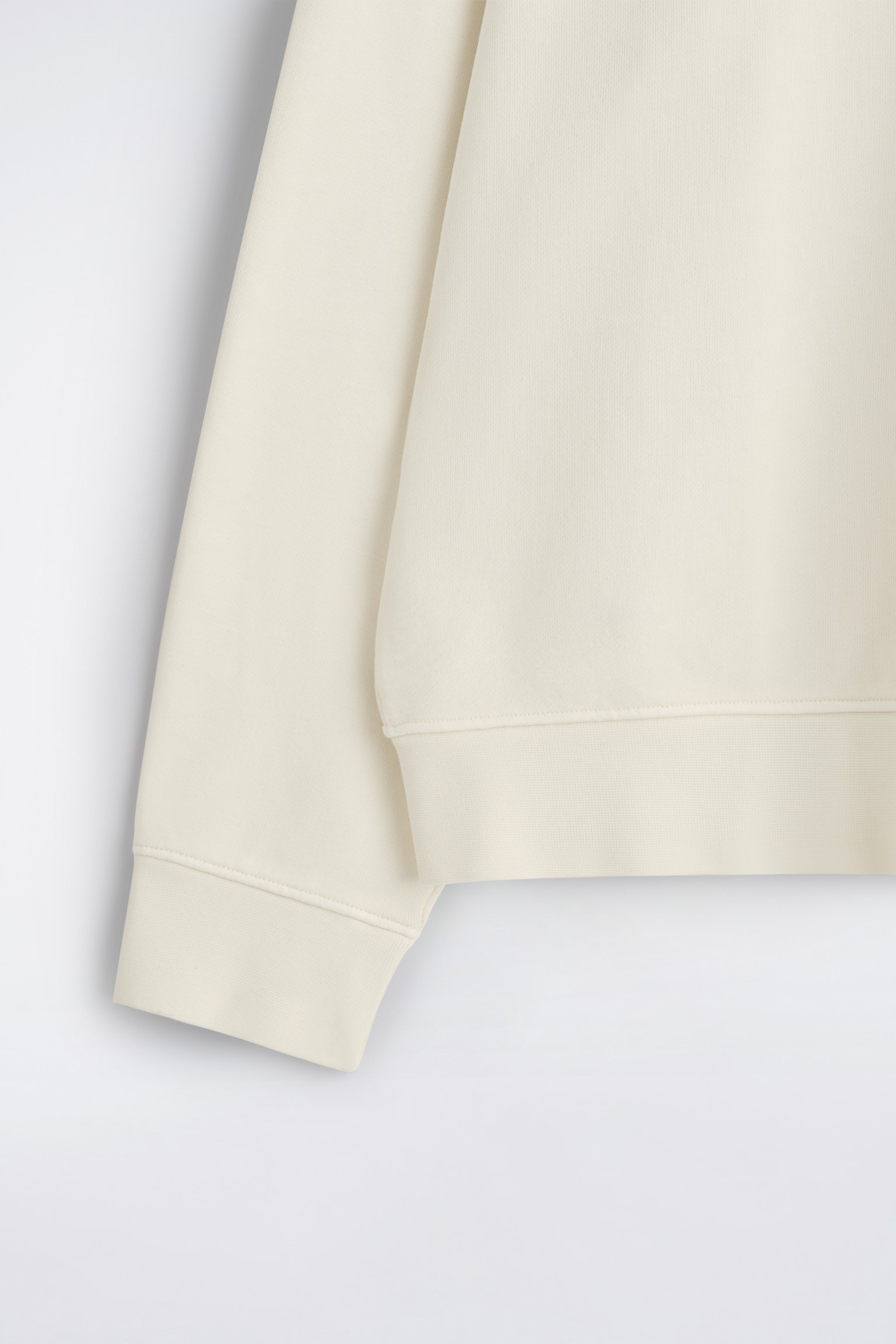 SWEATSHIRT AUS VORGEWASCHENER BAUMWOLLE - WEISS/HELLGRÜN/NAVYBLAU - 7