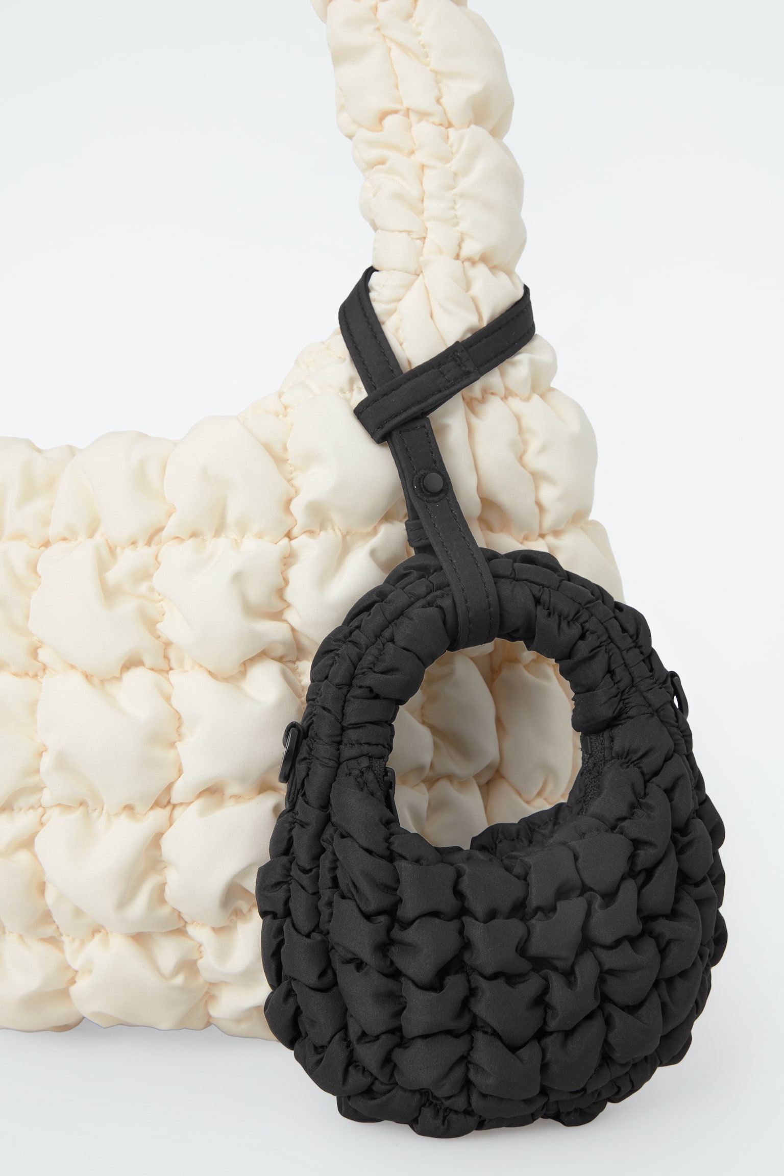 QUILTED NANO CROSSBODY - BLACK - 5