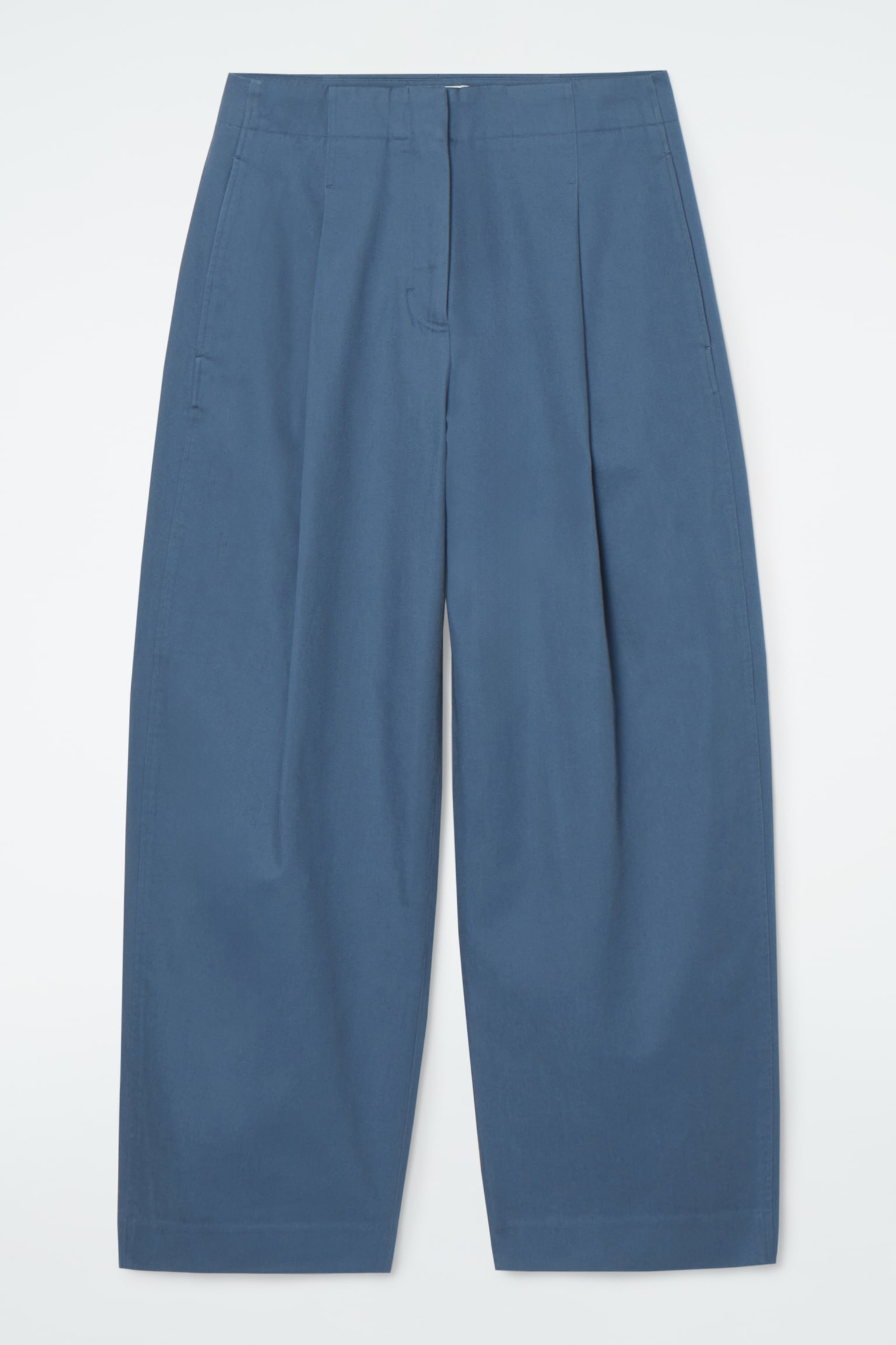 PLEATED BARREL-LEG CHINOS - BLUE/BLACK/NAVY/KHAKI - 2